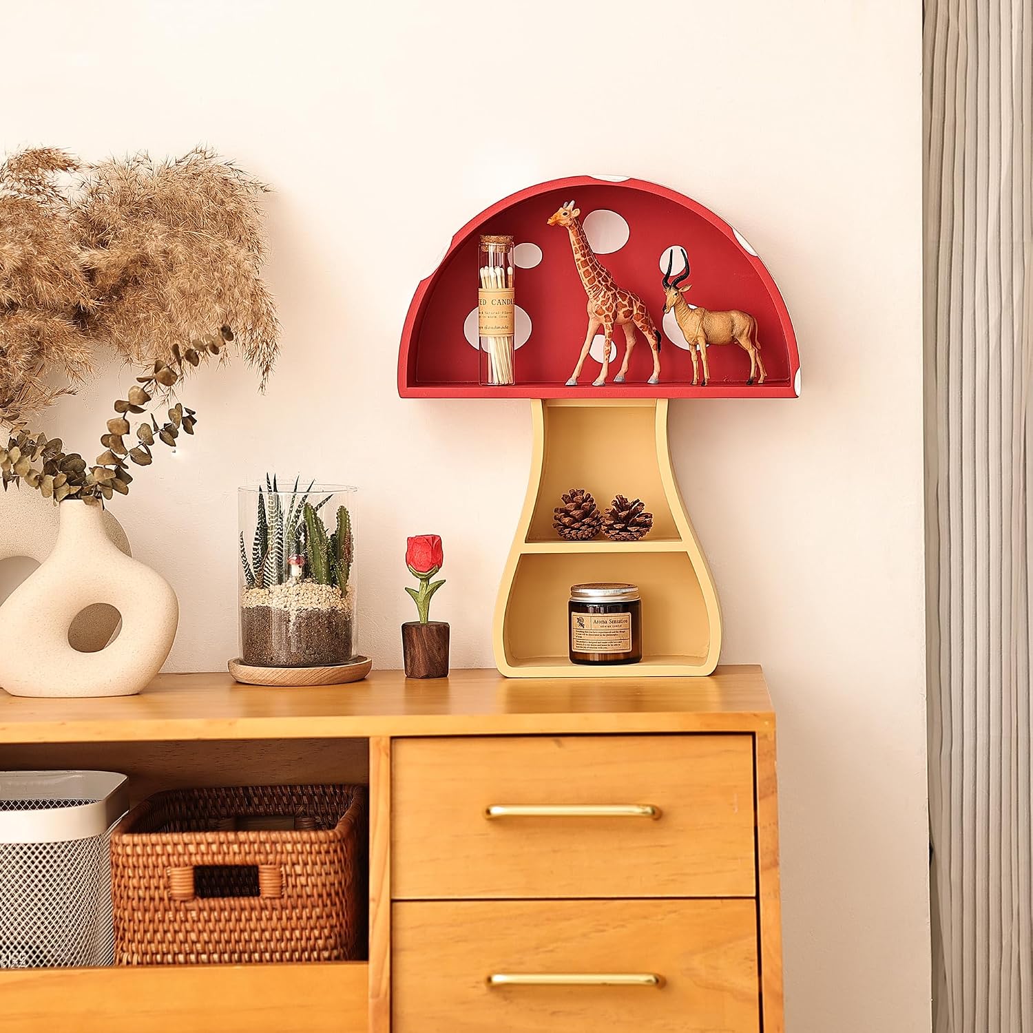 Floating Mushroom Shelf / Fun & Whimsical Wall Decor for Nursery