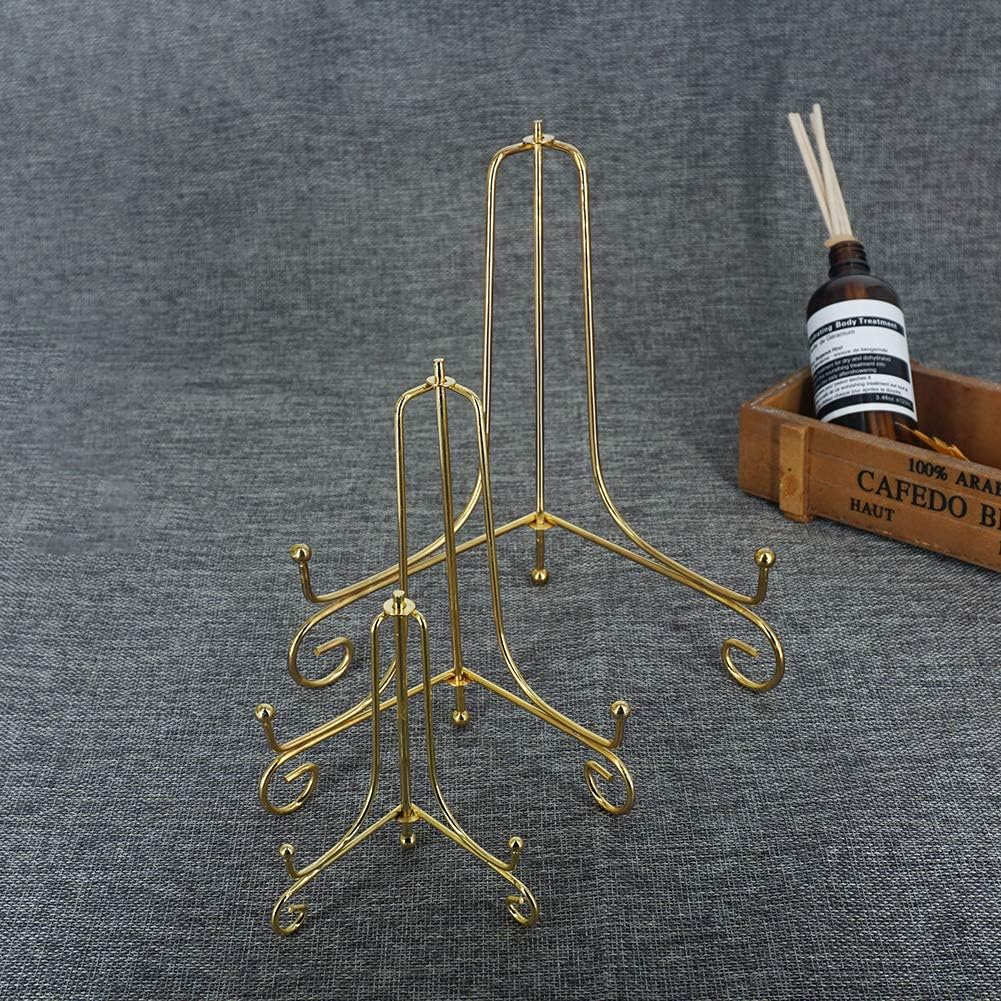 Books / Iron Display Stand / Gold / 4inch+6inch+8inch / Set of 6
