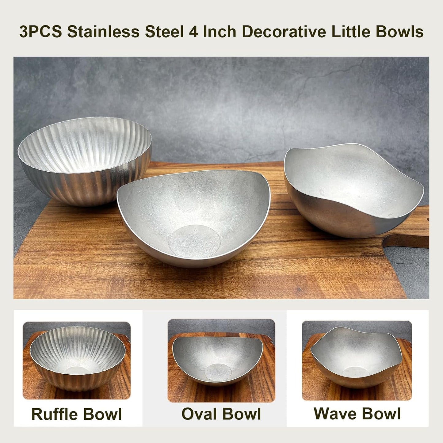Home Decor Countertop Organizer Candy Dishes / 4 Inch