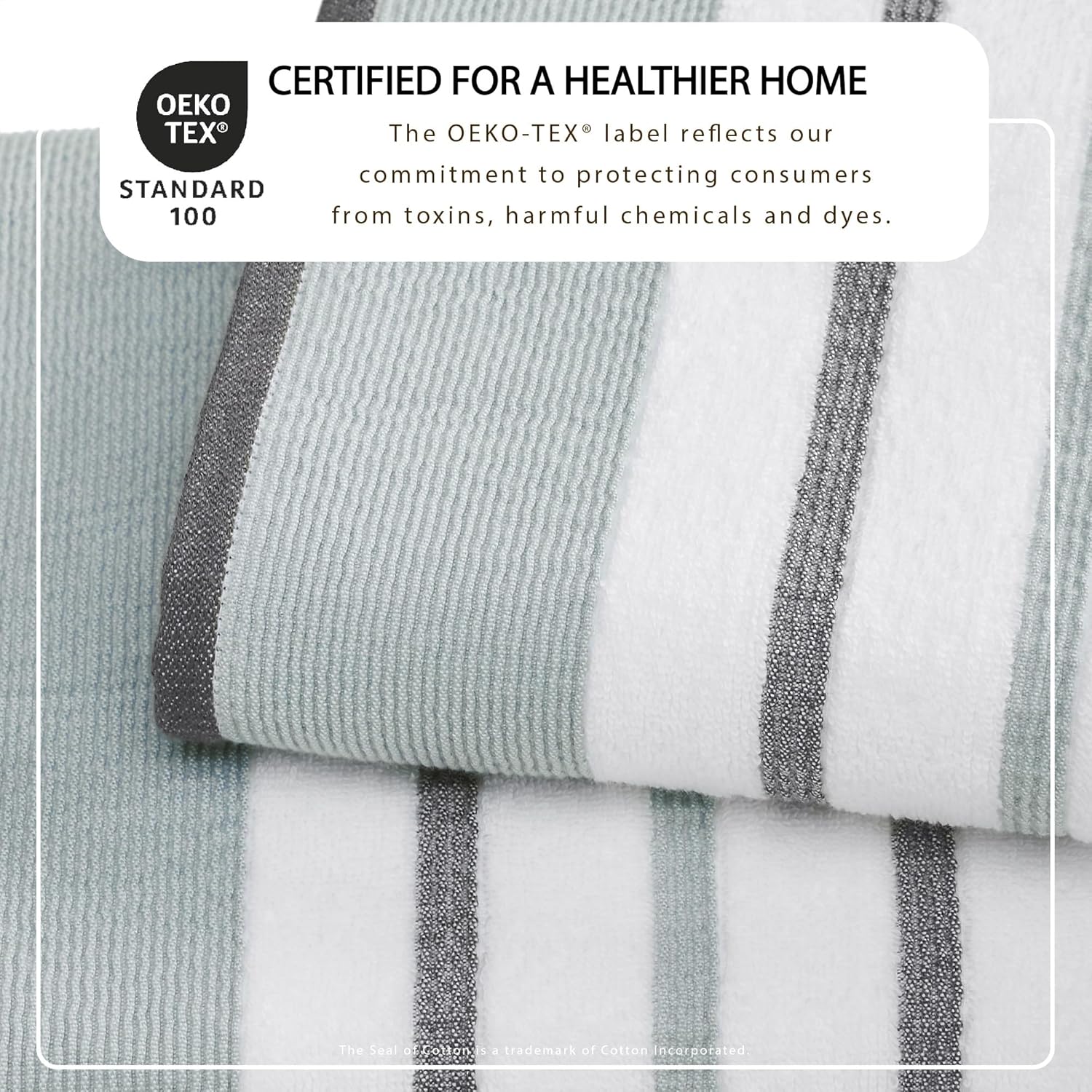 Great Bay Home Decorative Hand Towel Set - Cotton 4 Pack 26x16 Hand Towel Set - Durable Towels for Bathroom Decor