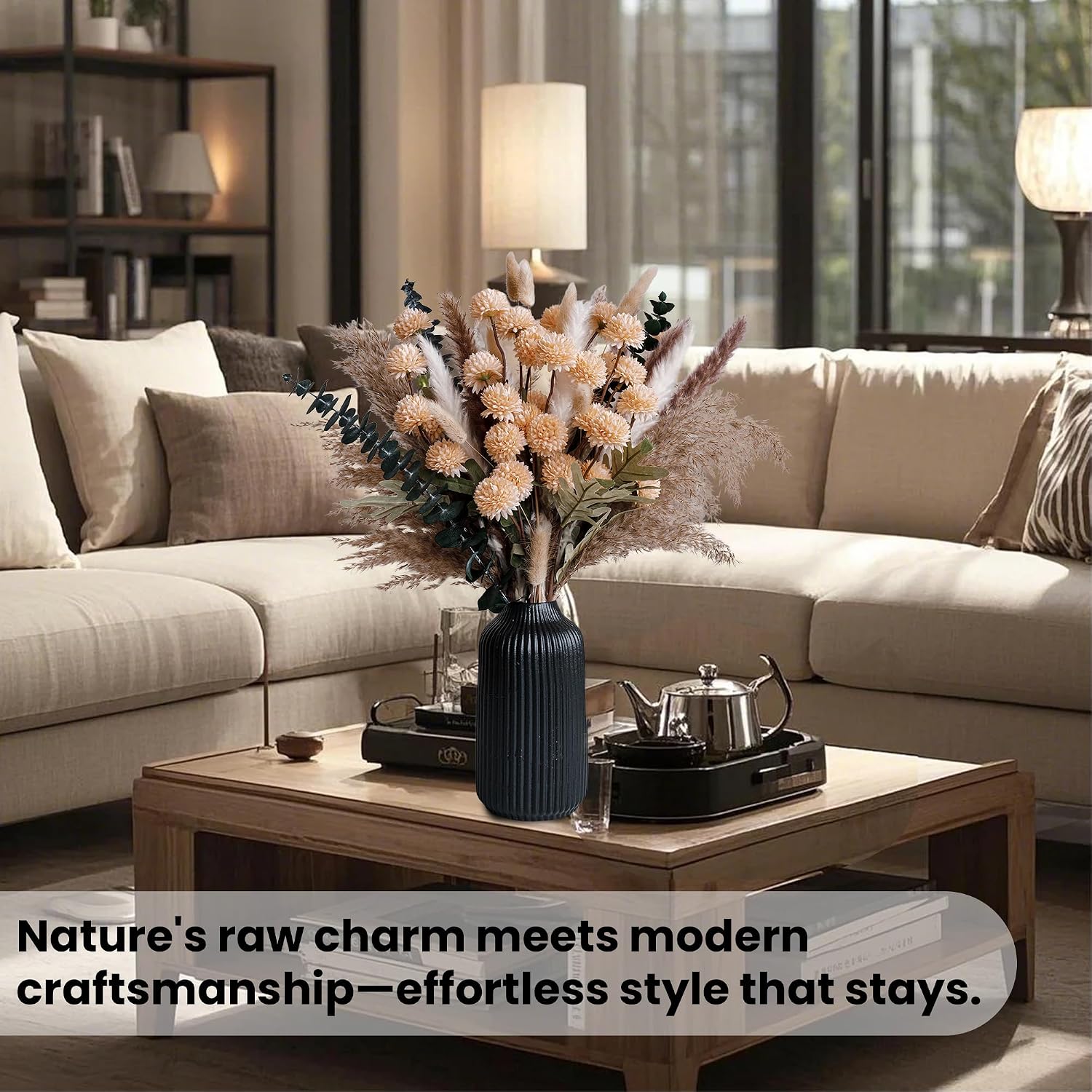 Realistic Artificial Flowers / Beige