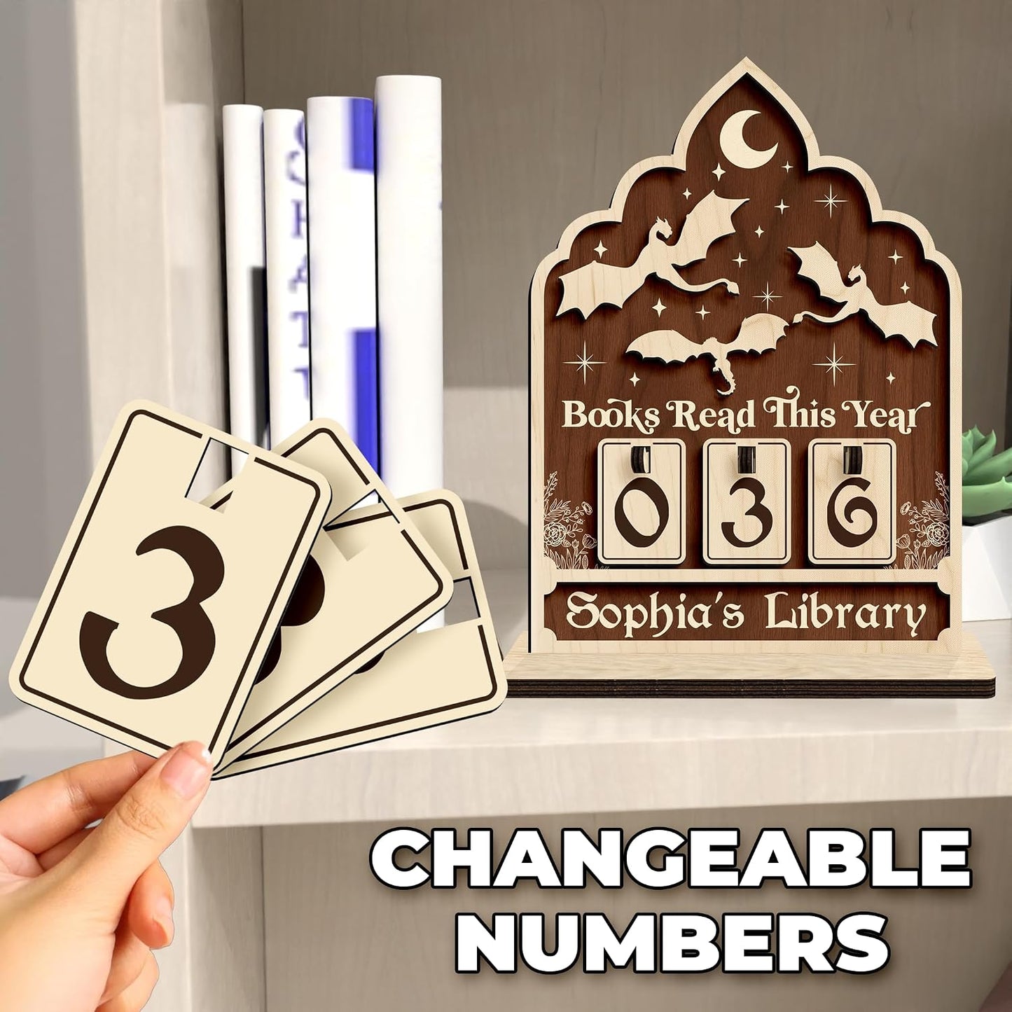 Book / Reading Challenge Book Tracker Sign / Book Tracker 4