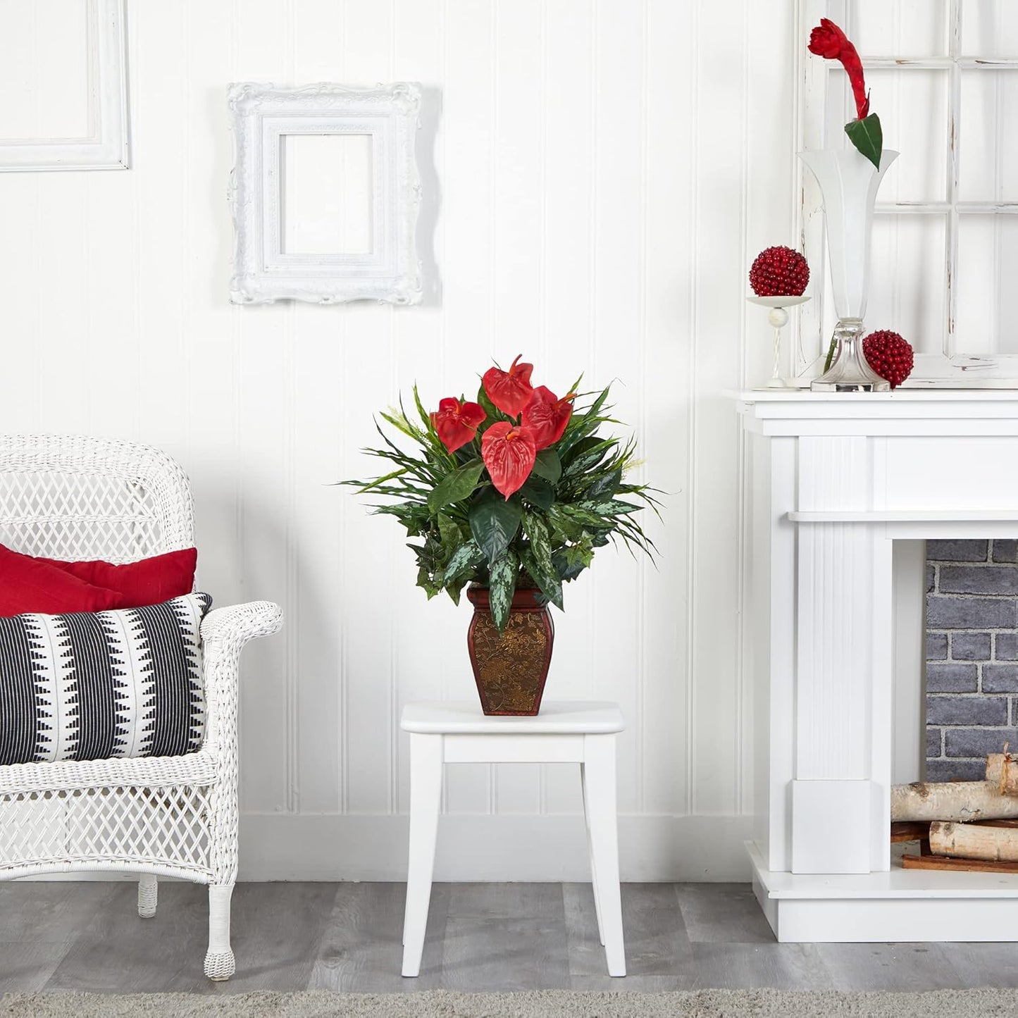 Decorative Vase Silk Plant