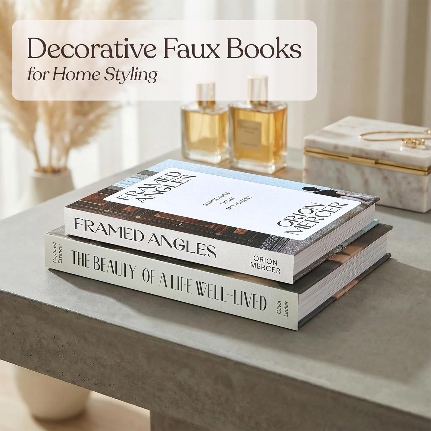 Coffee Table Decor Faux Books for Decoration / Photography & Lifestyle