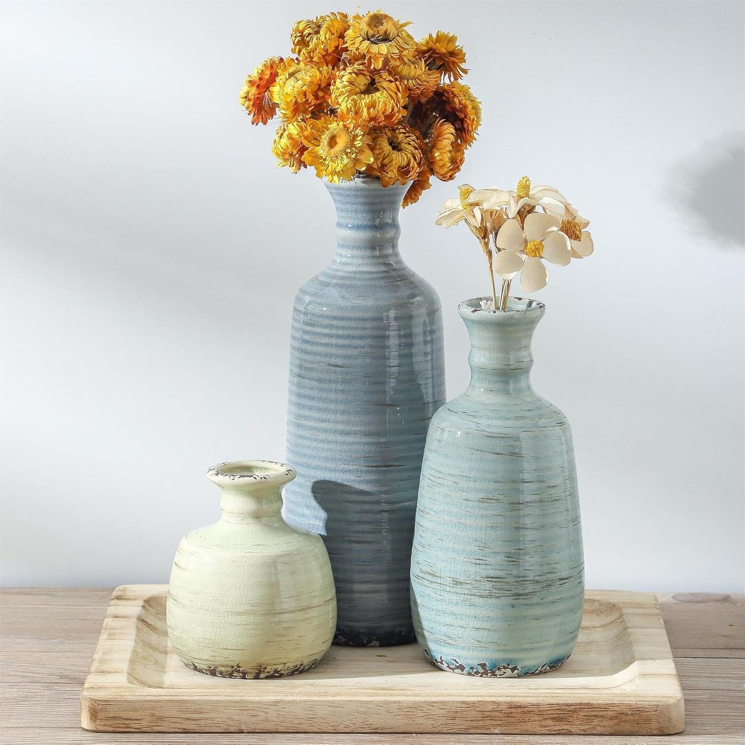 Ceramic Vase / 011 Vase Set - Multicolor / Set of 3