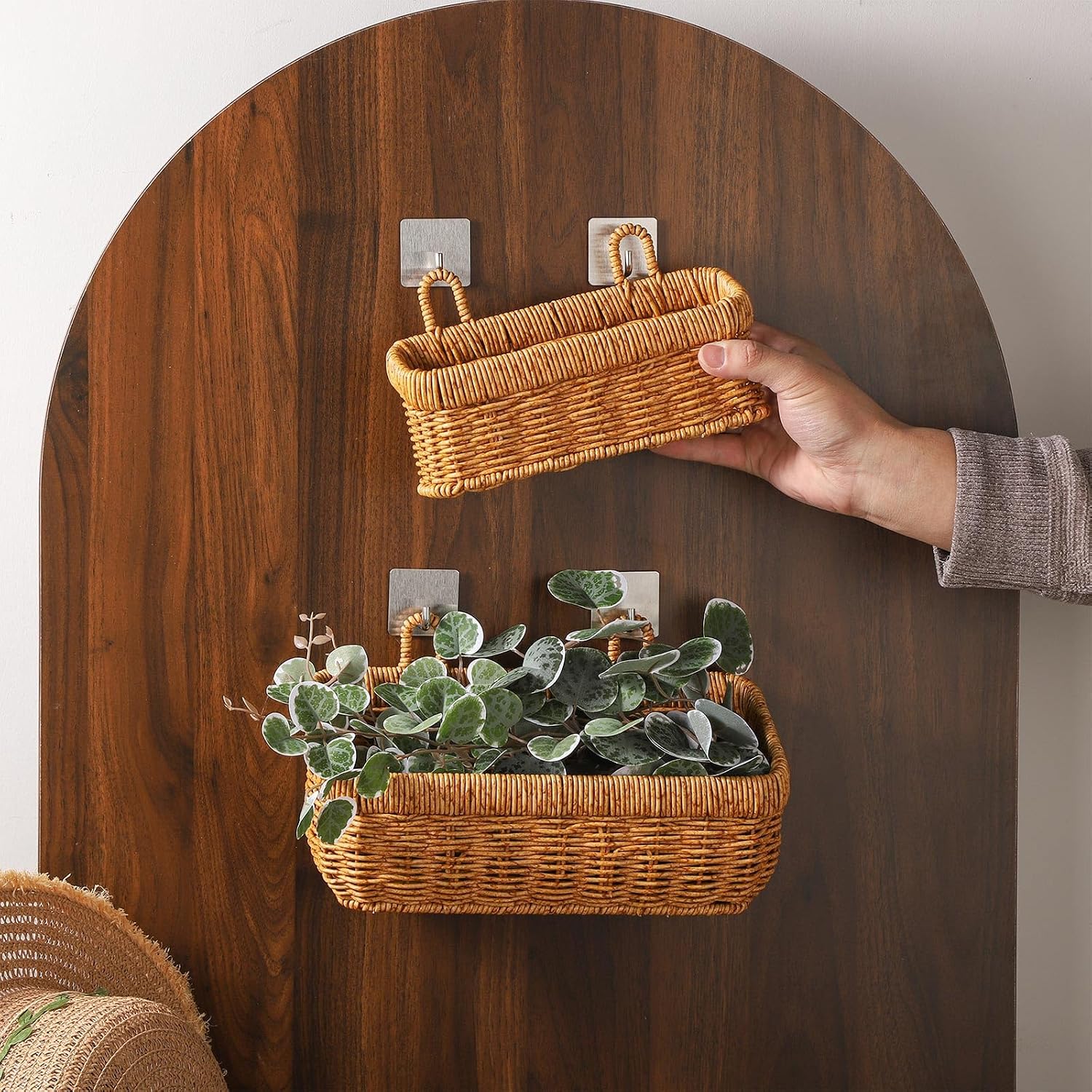 Hangers Boho Style Hanging Storage Basket / Bohemian / Set of 2