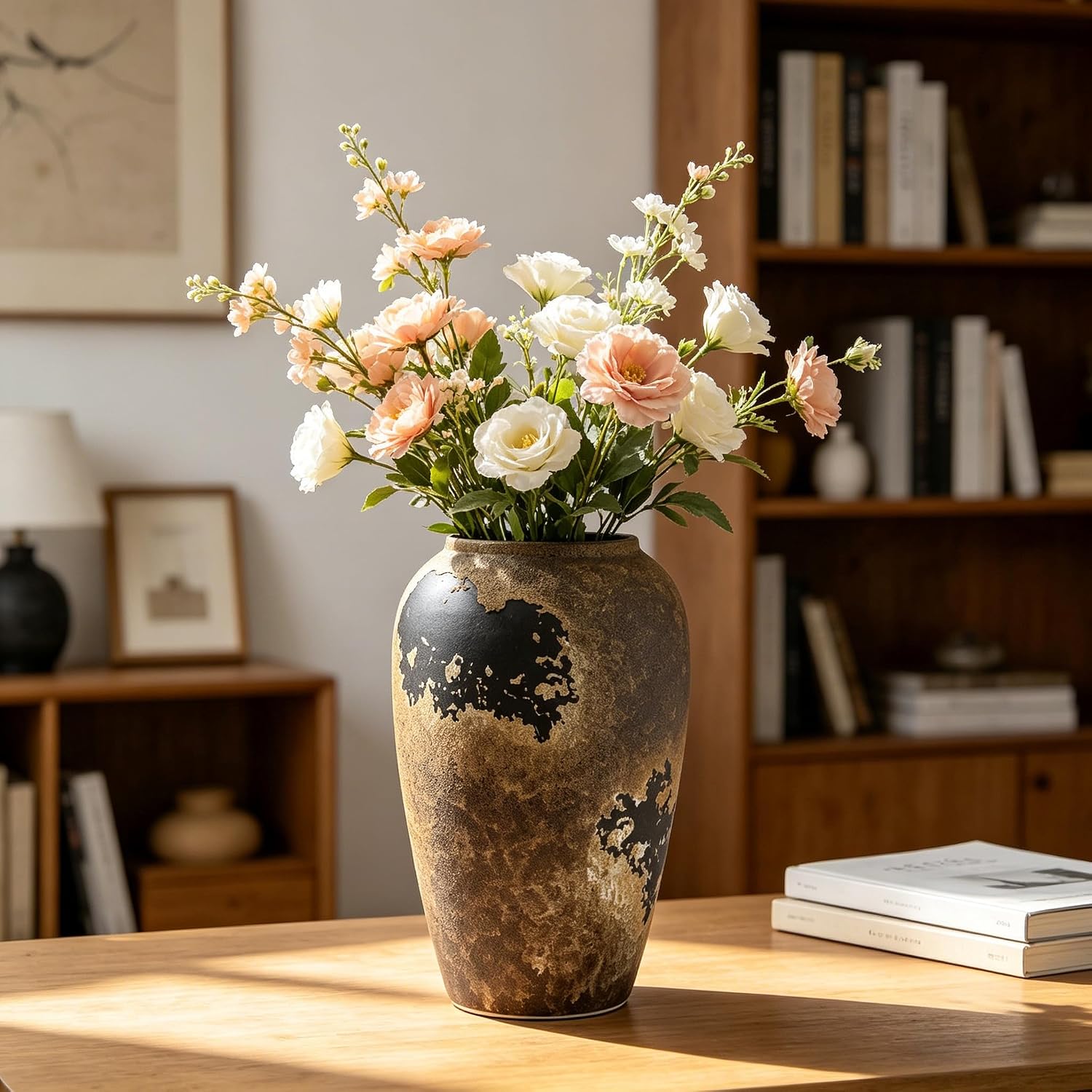 Ceramic Rustic Vases for Centerpieces / Style B / 11 Inch