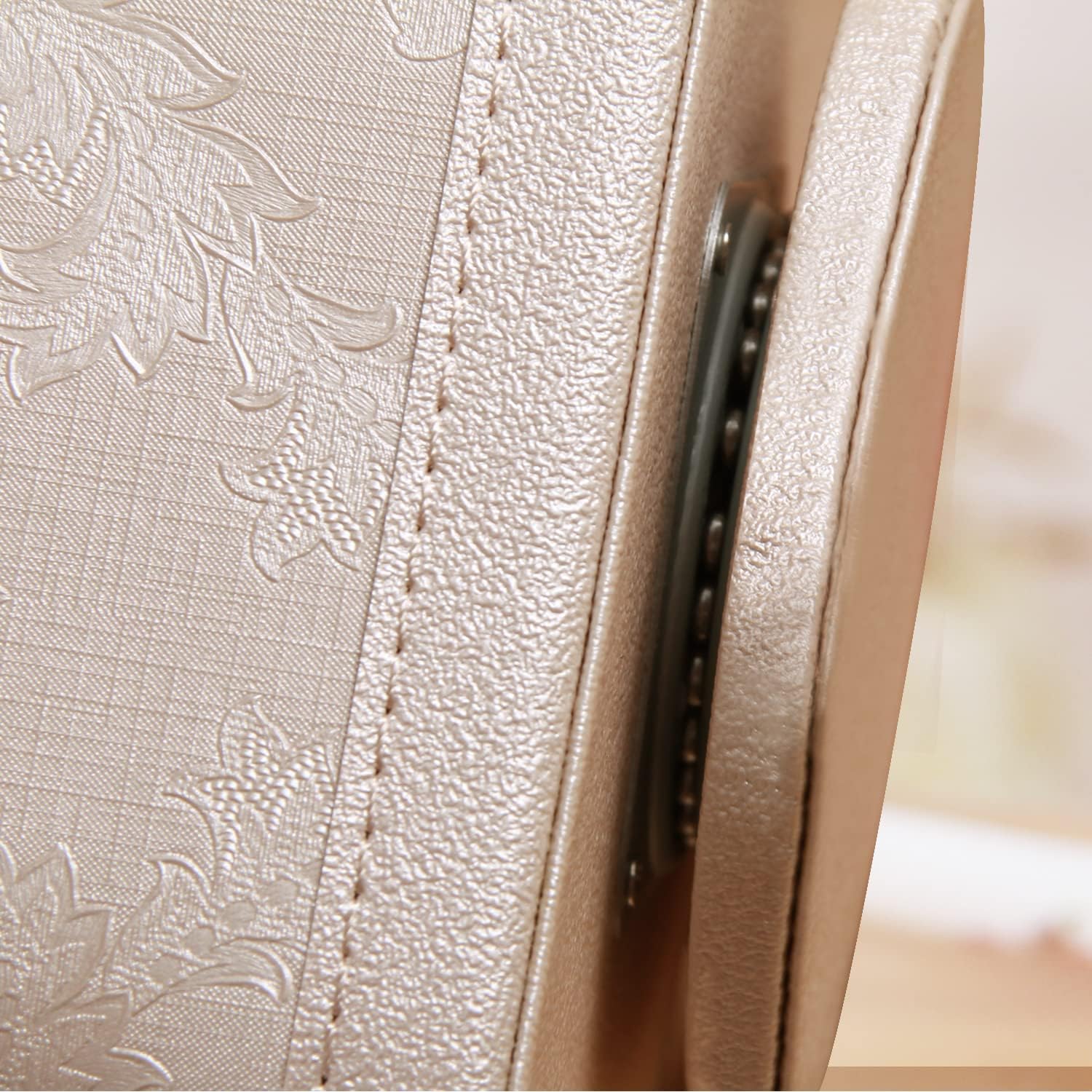 Leather 360°Rotatable Remote Control Holder / 1 A Embroidery Flower