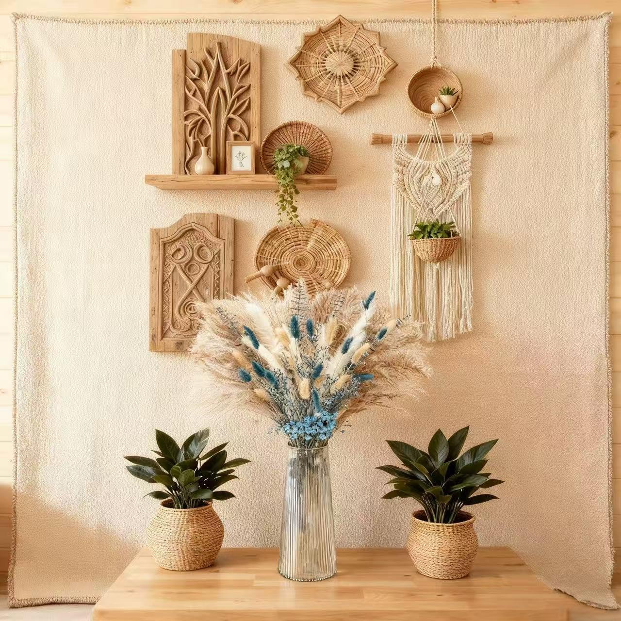 Dried Flower Arrangements / Blue
