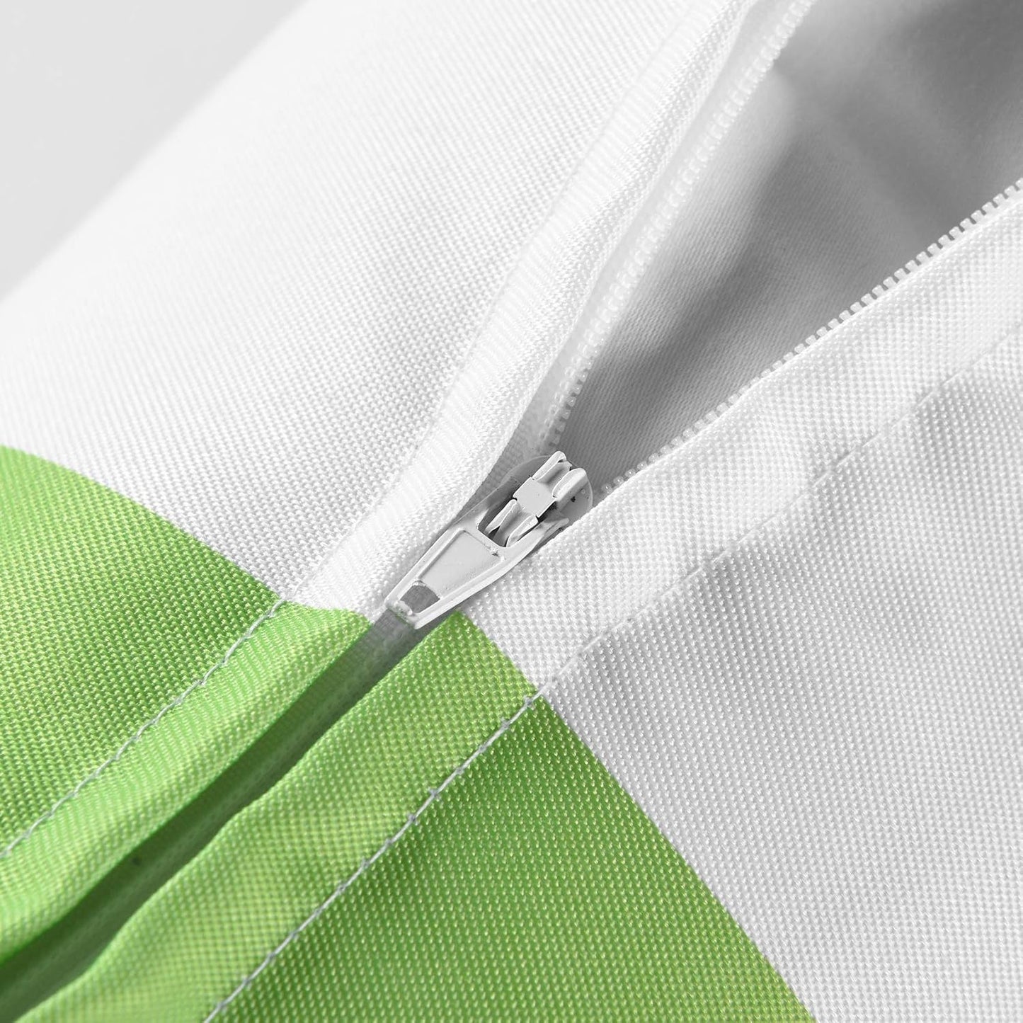 Western Home Decorative Outdoor Solid Waterproof Striped Throw / Greenery / 18 x 18 / Set of 2