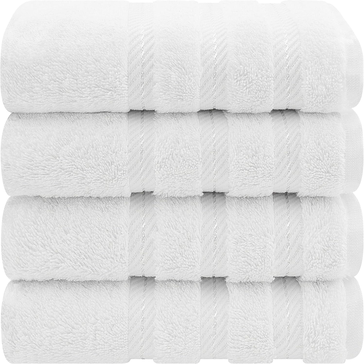 American Soft Linen 100% Cotton Luxury Turkish Towels, 4 PC Hand Towel Set | Soft Absorbent Quick Dry OEKO Tex Standard