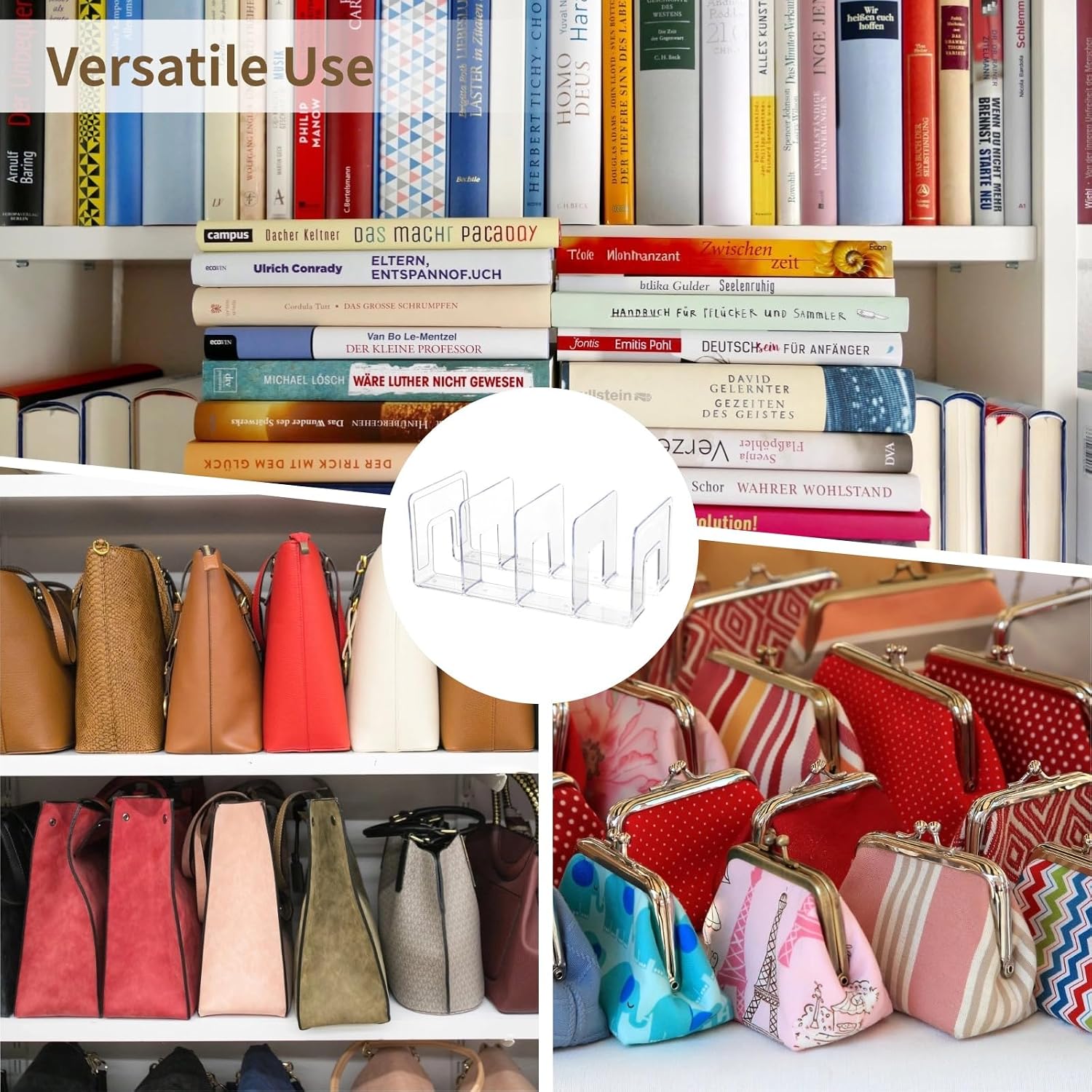 Acrylic Book Organizer / Clear / Set of 4