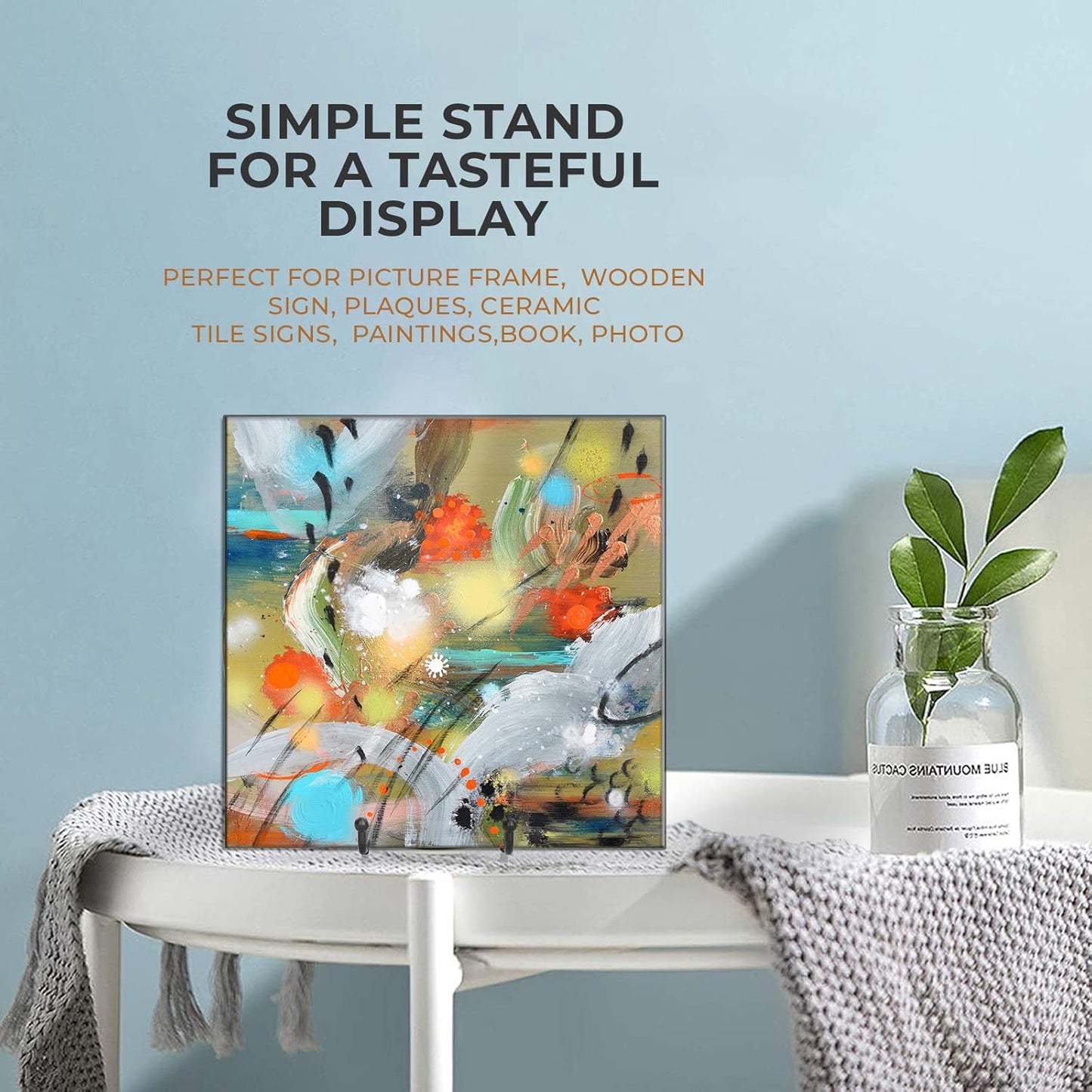 Book / Plate Stands for Display / 4.5 Inch / Set of 3