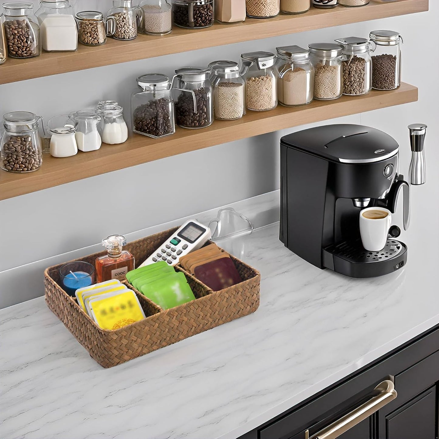 Woven Tea Bag Organizer