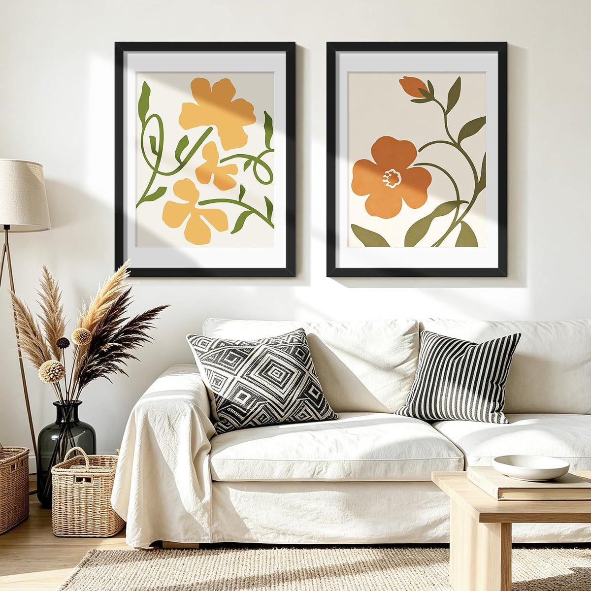 18x24 Frame Black 5 Pack, for Horizontal or Vertical Wall Mounting | Display Pictures 16x20 with Mat or 18 x 24 without