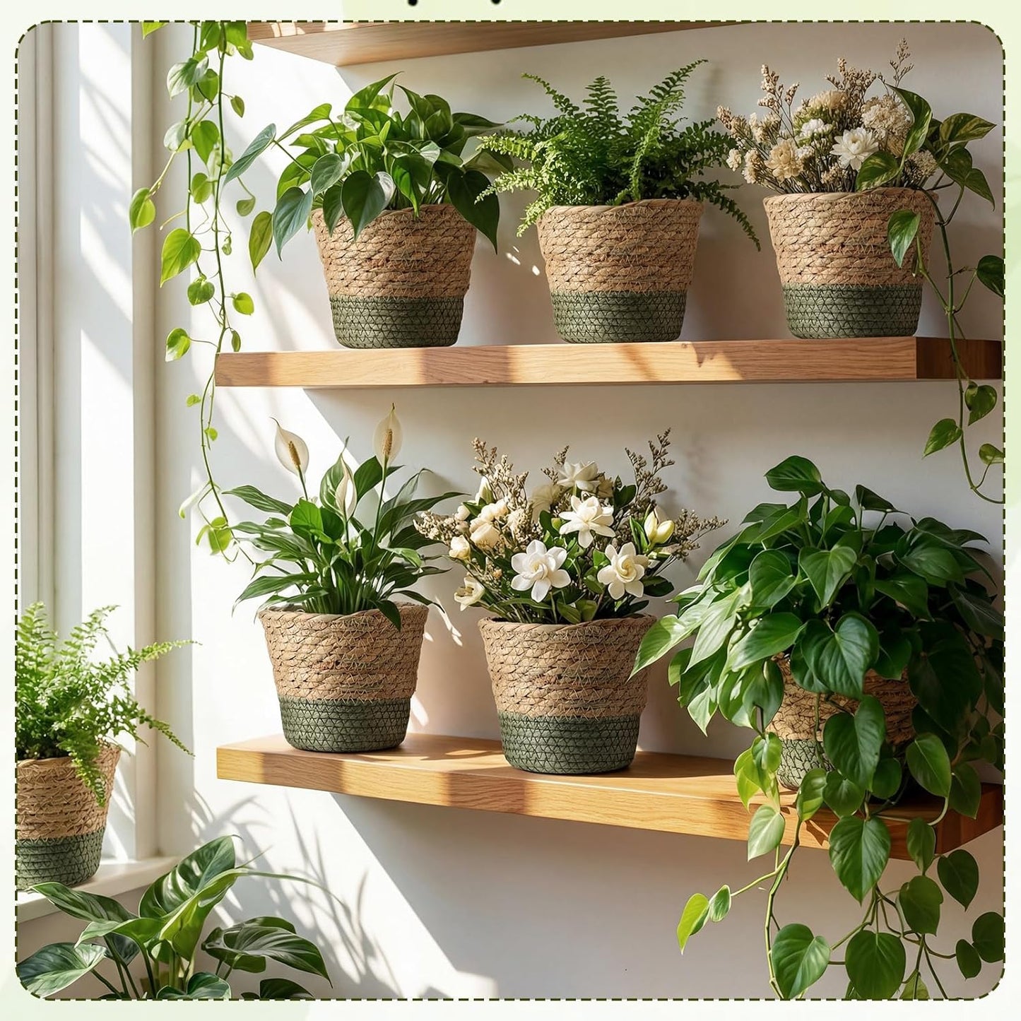 Wicker Plant Basket Bulk / Small / Farmhouse / Set of 12
