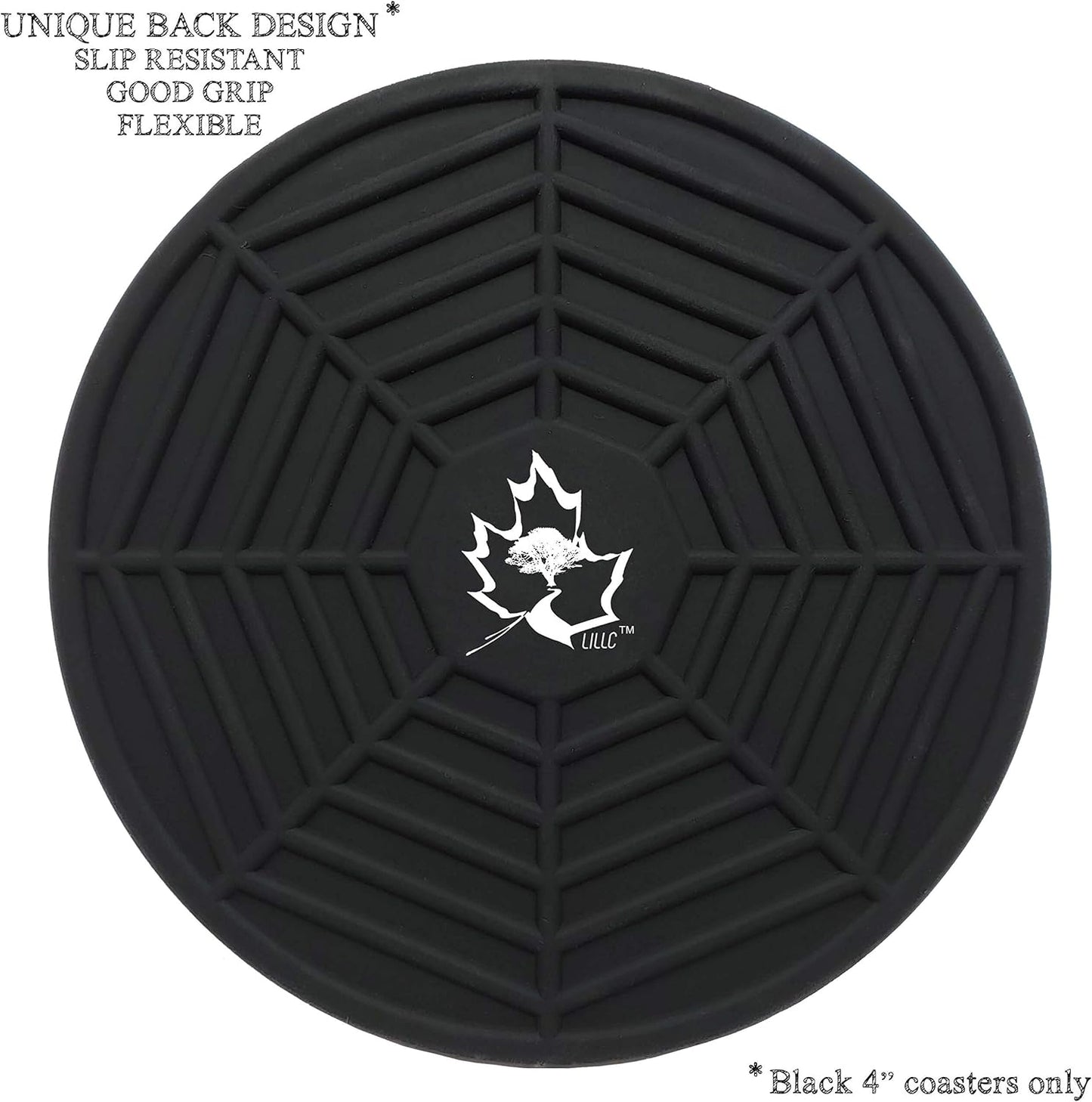 Holder / Dining Table Decor / 4-inch / Black / Set of 9