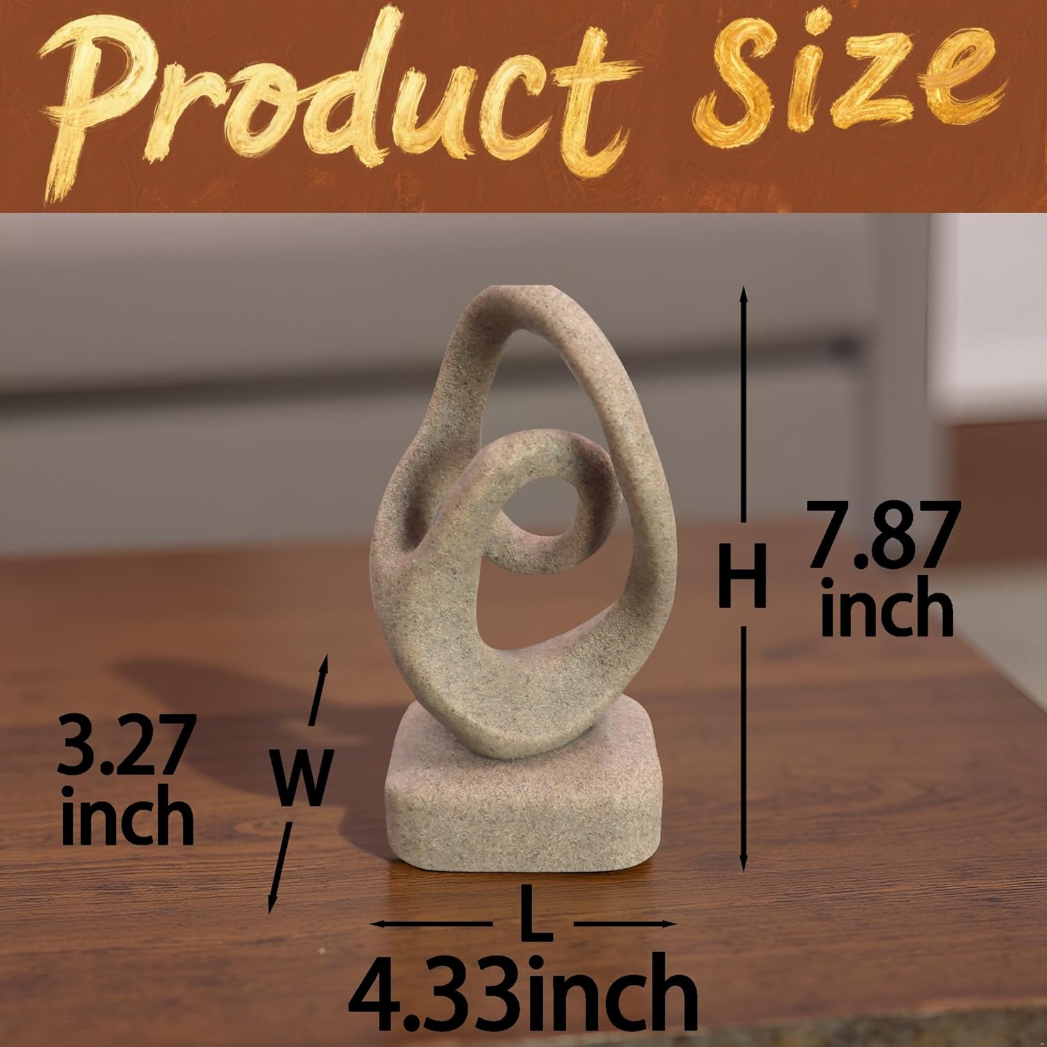 Coffee Table Statues / Beige-b
