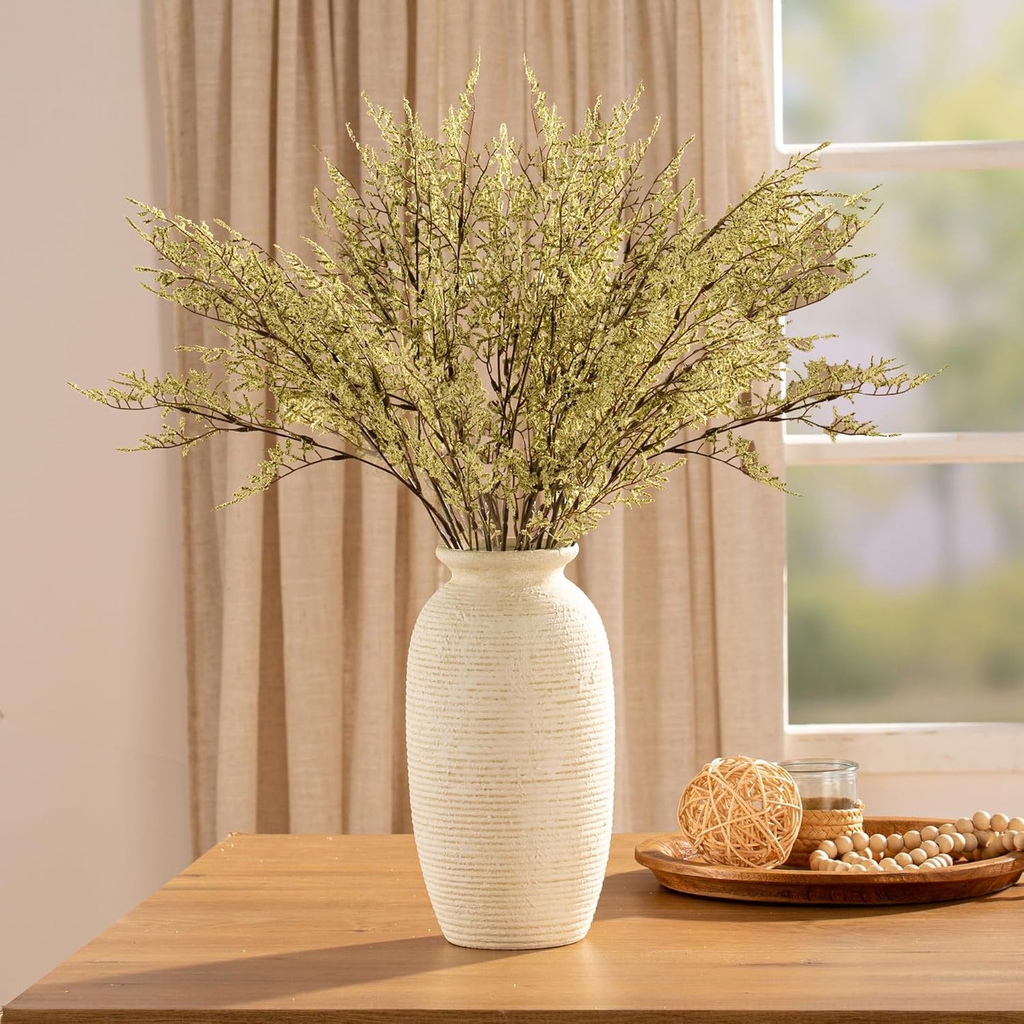 Ceramic Flower Vase / 12.5" - W