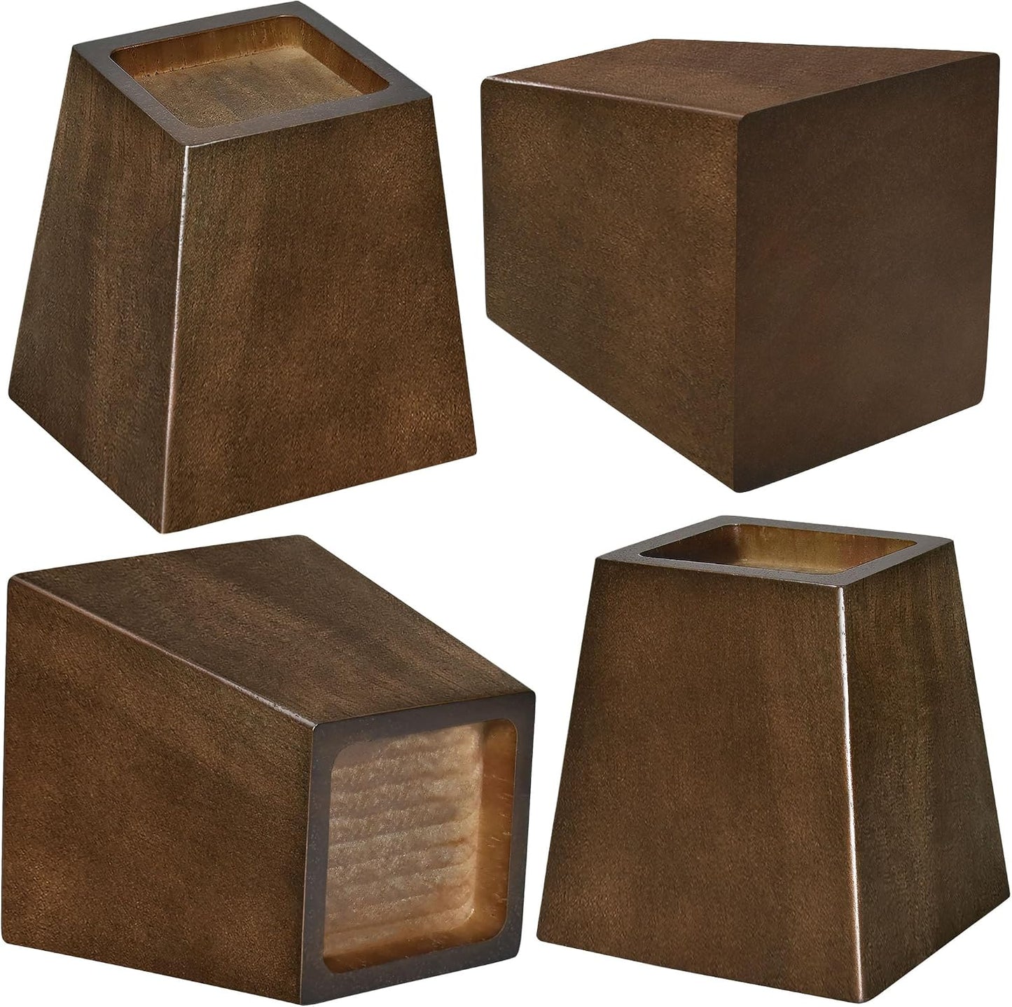 Wood Bed Risers (4 inch Pyramid)