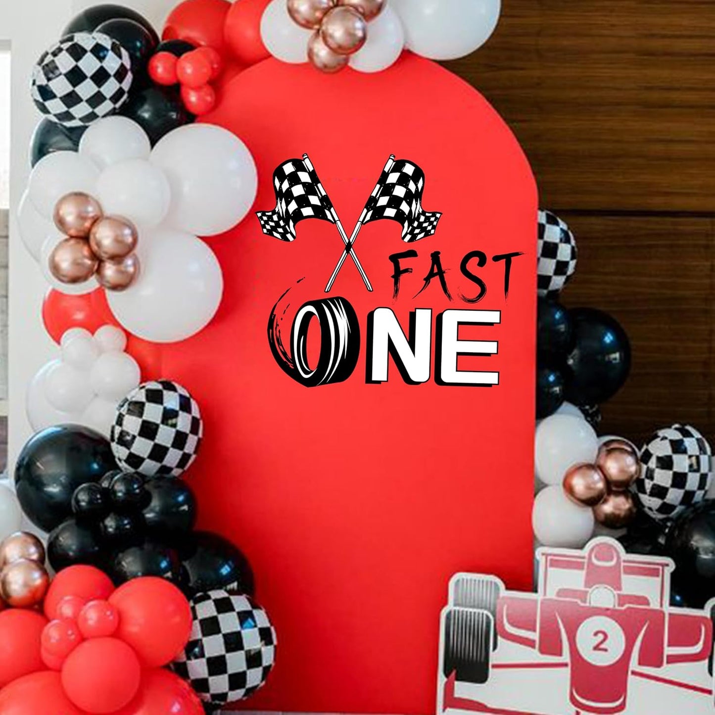 Fast One Birthday Racing Decal / Black Fast