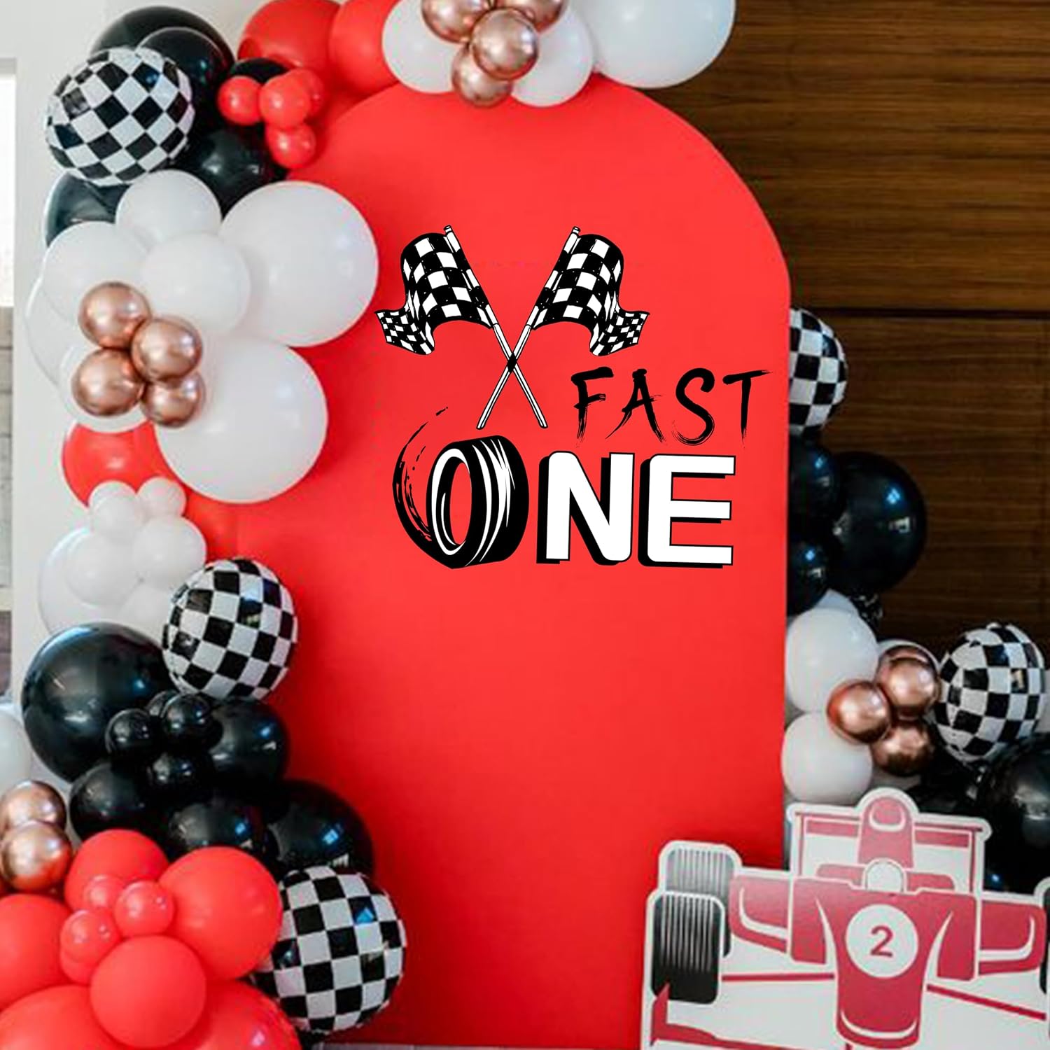 Fast One Birthday Racing Decal / Black Fast