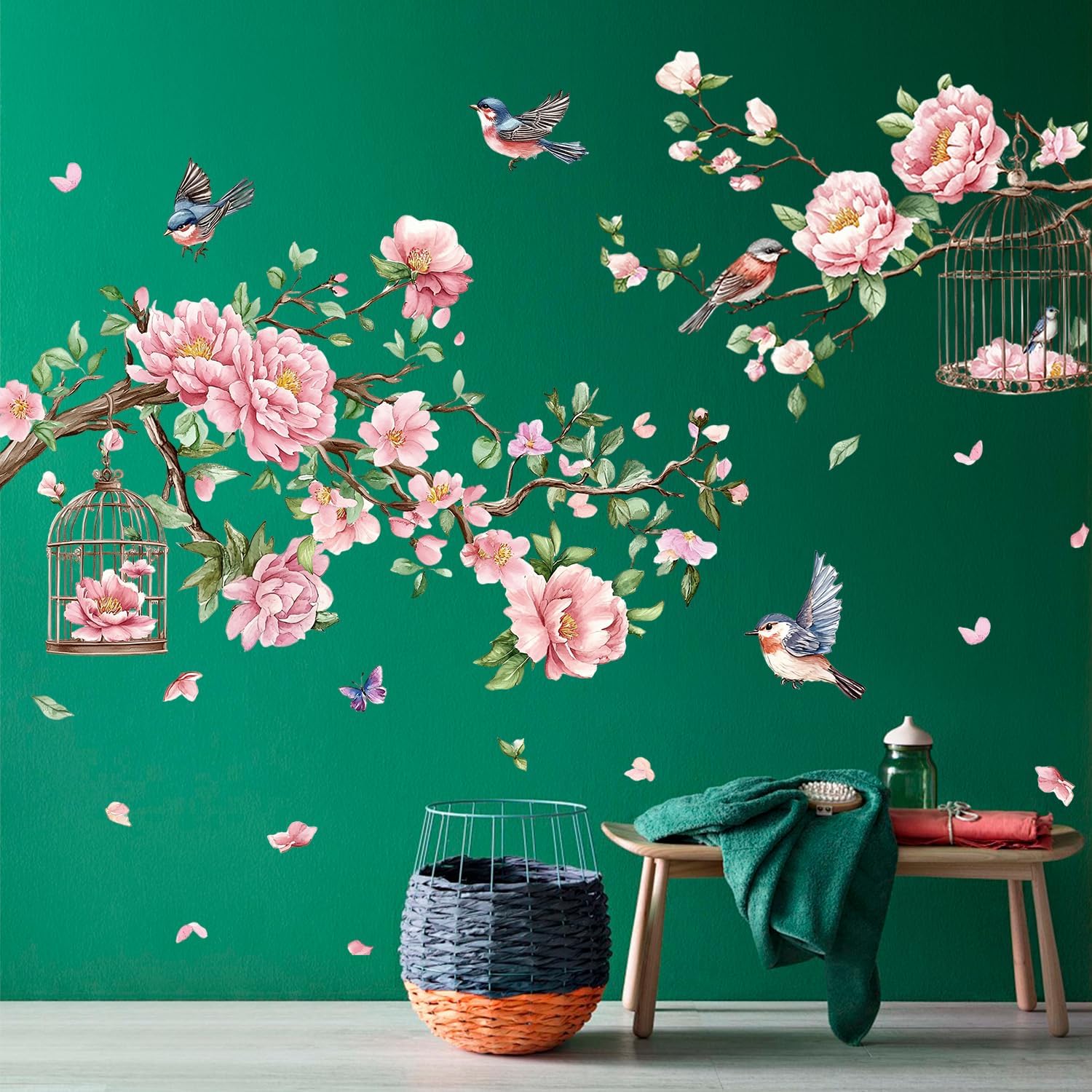 Removable Large Flowers / Tree Branches Wall Stickers
