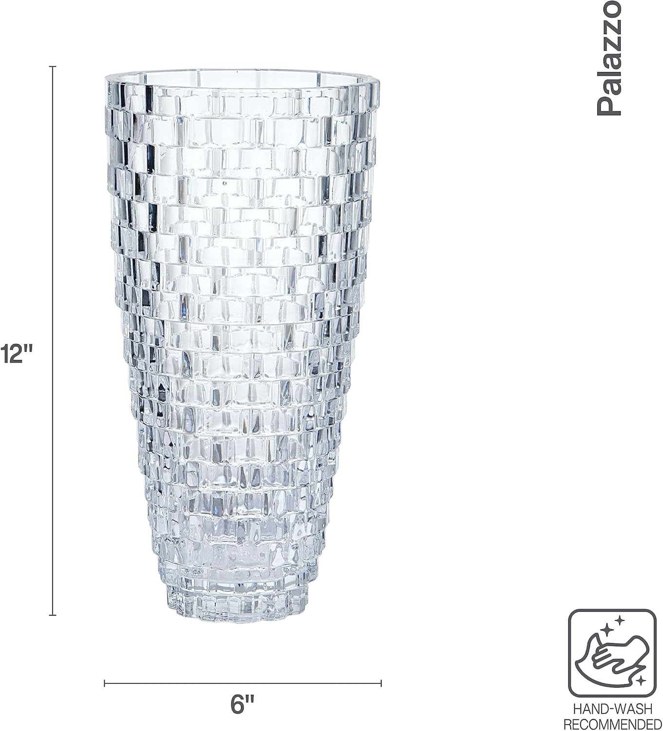 Palazzo Crystal Vase / 12-inch