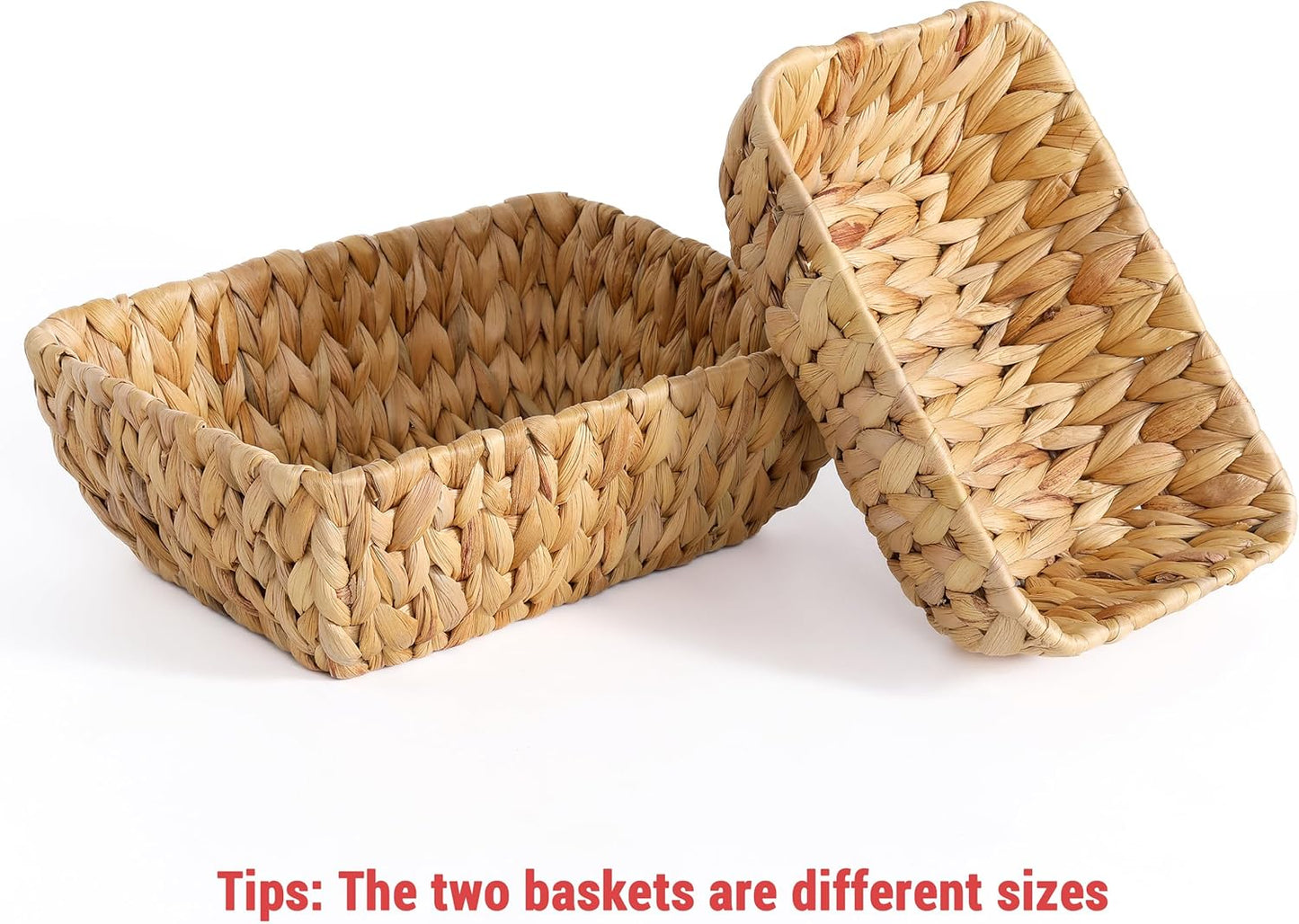 Wicker Baskets for Organizing / Small / Set of 2
