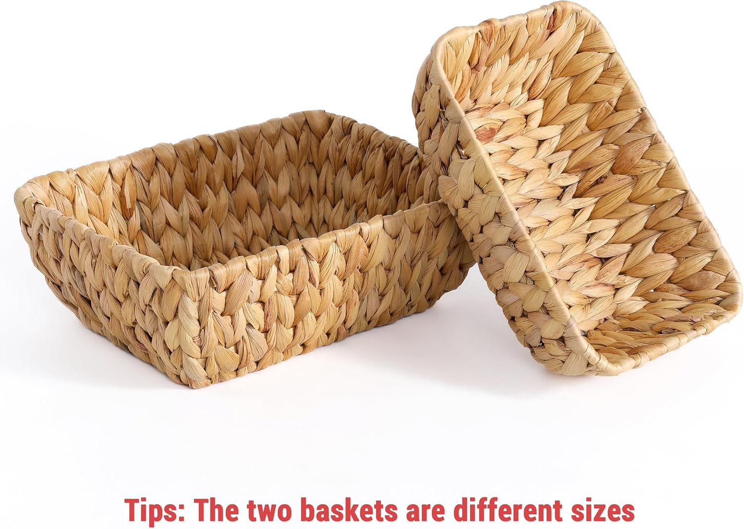 Wicker Baskets for Organizing / Small / Set of 2