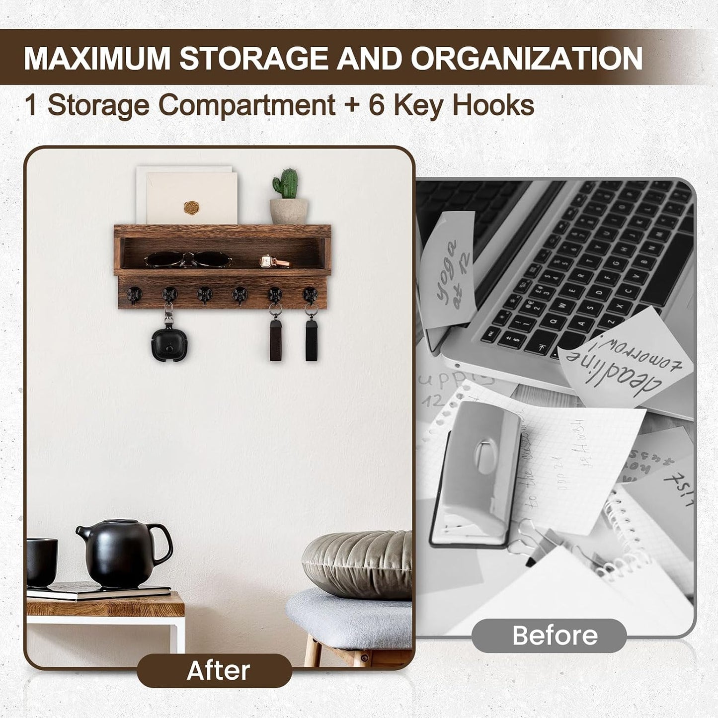 Home Decor Rack / Brown