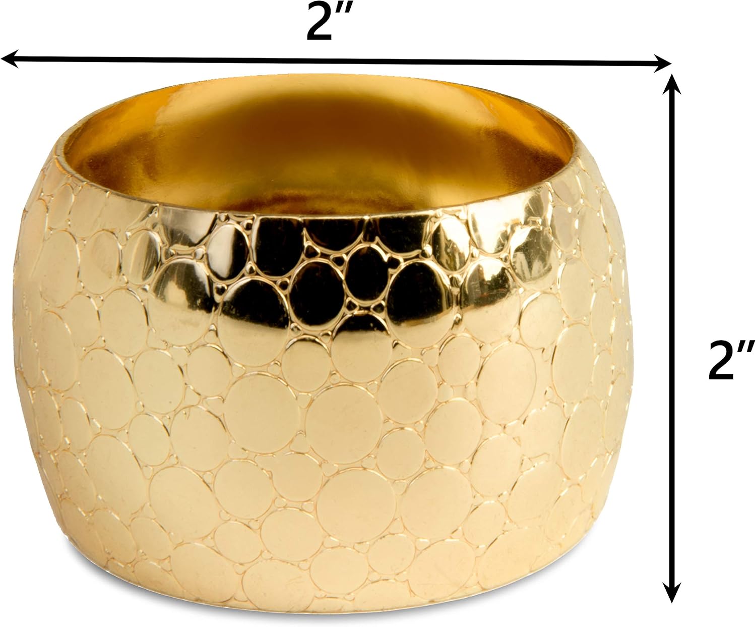 13 Inch Round Elegant Serve ware Charger Plates with Matching Napkin Rings, Wedding, Dinner party, Event - Choose from