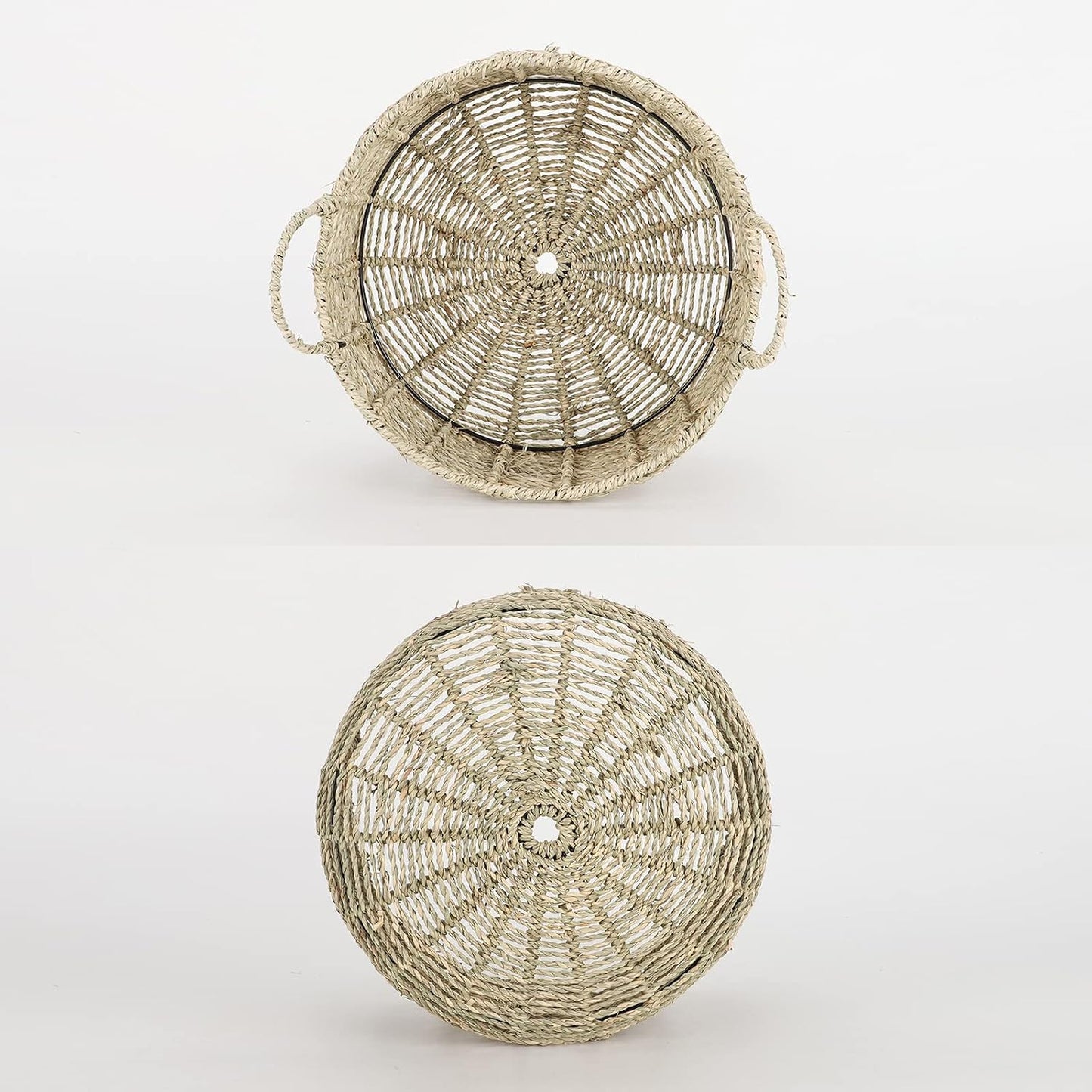 Handwoven Wicker Basket / 12.01"dx5.51"h / 12.01 Inch