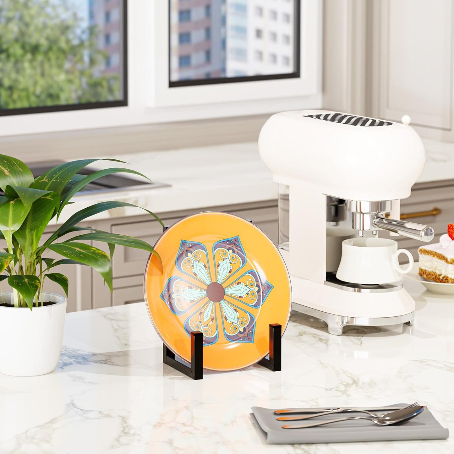 Magazine Holder Vinyl Record Storage Holder Plate Display Stands Metal Album Storage / 2p-black