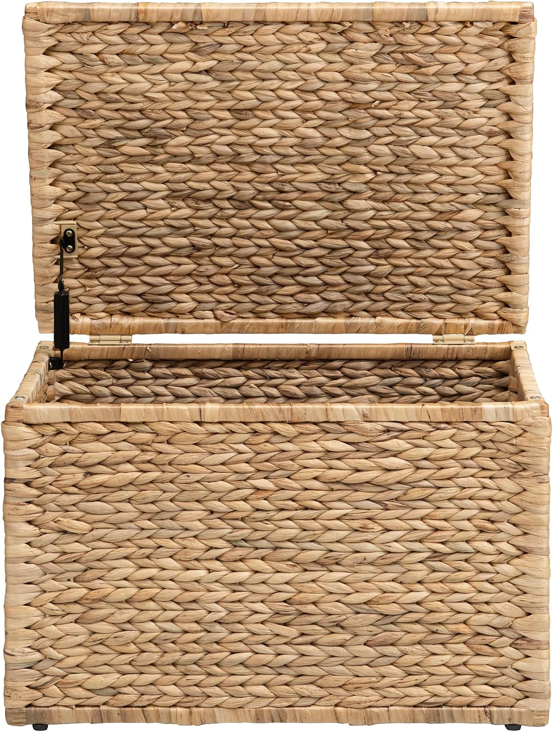 Metal Frame / Heavy-duty Wicker Chest / Natural / 23.3 x 16.5