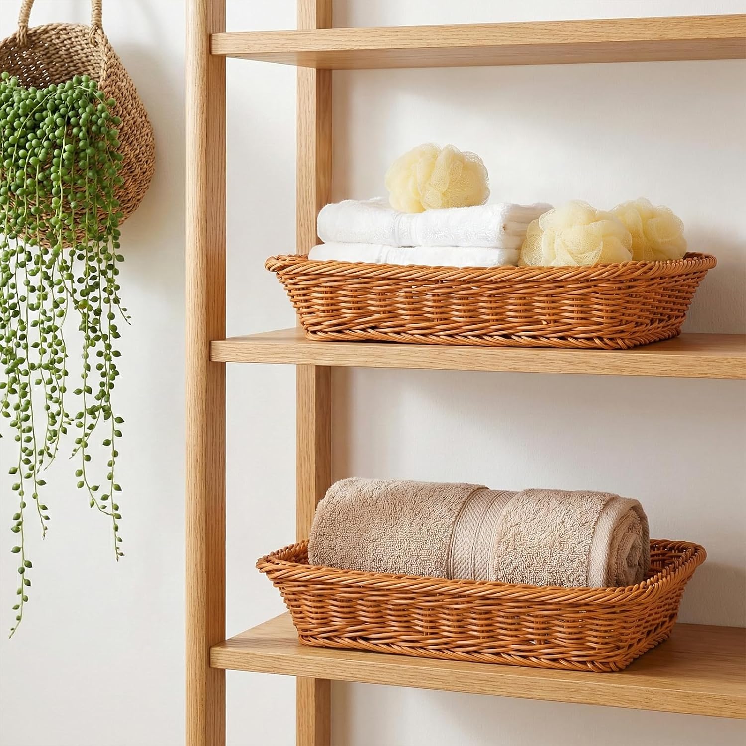 Poly-Wicker Fruit Basket / Set of 2