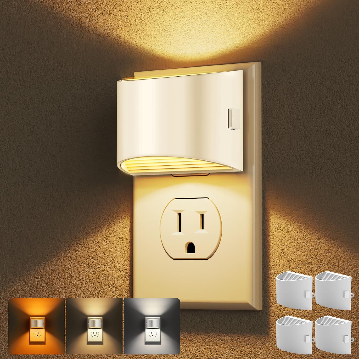 DORESshop Night Light, Night Lights Plug into Wall, Adjustable, 3CCT