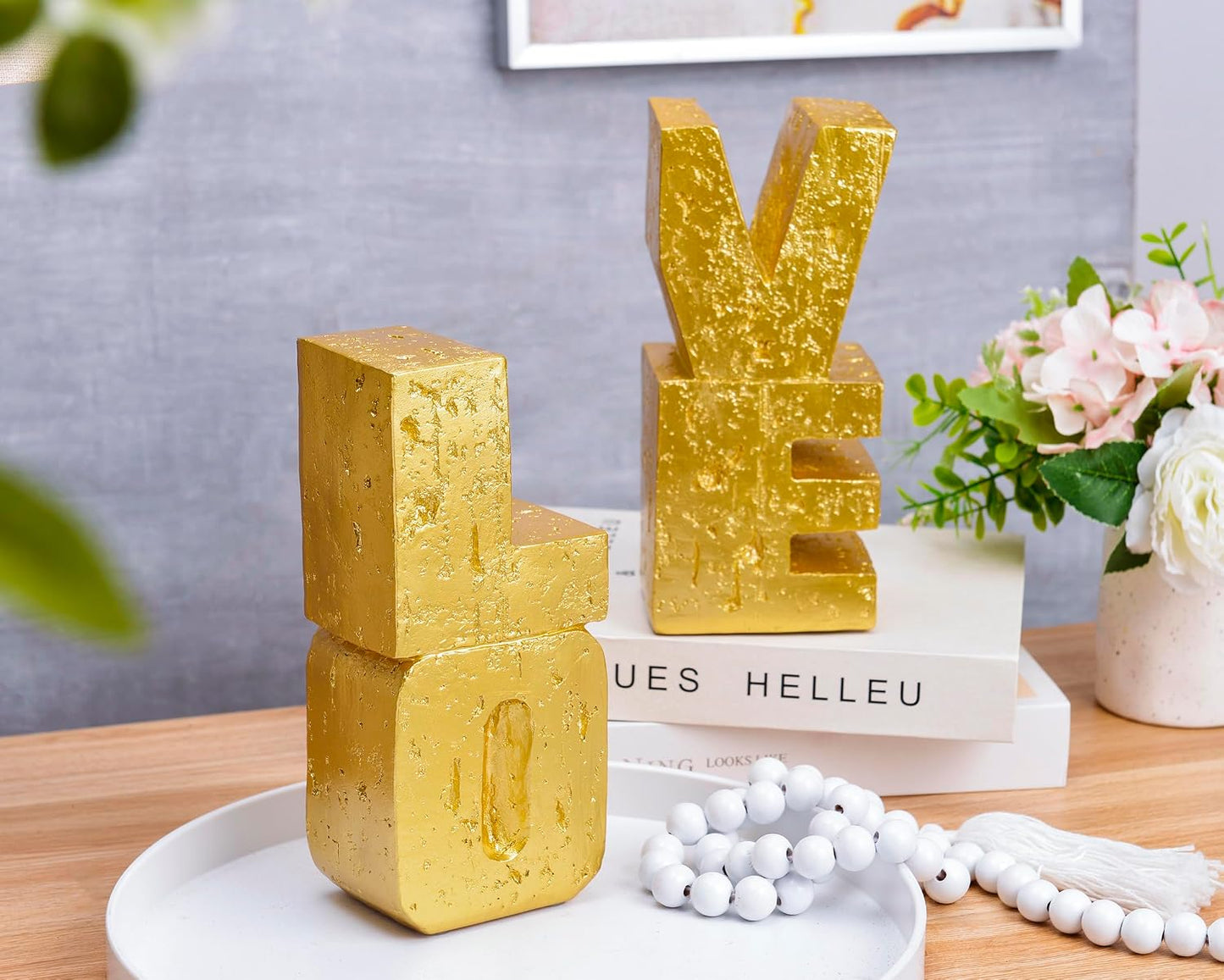 Modern Heavy Duty Bookends / Gold