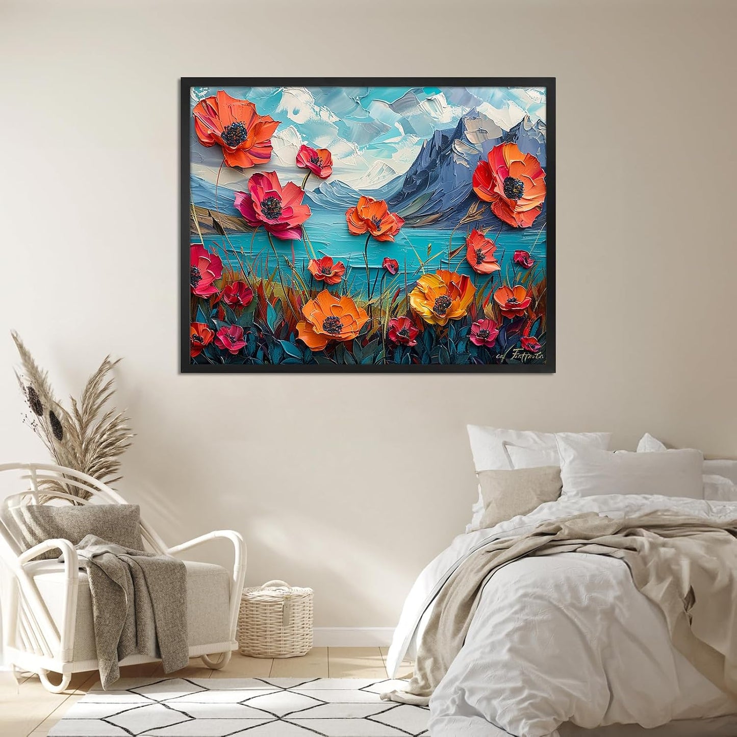 Giftgarden 22x28 Picture Frame Black, Textured Metal Frame 28x22 for Wall Display, Single