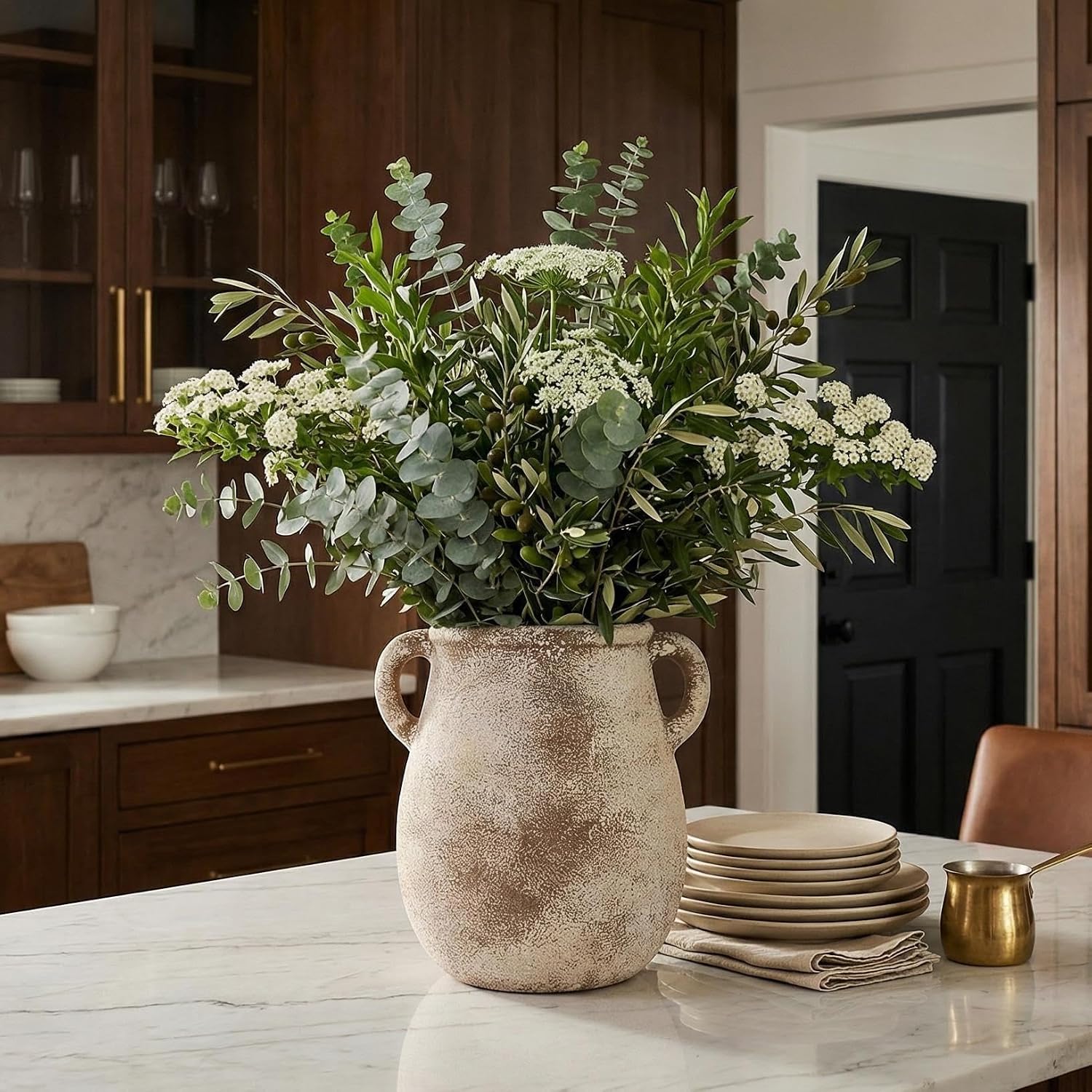 Rustic Farmhouse Vase / 002-terracotta / 7.9 Inch