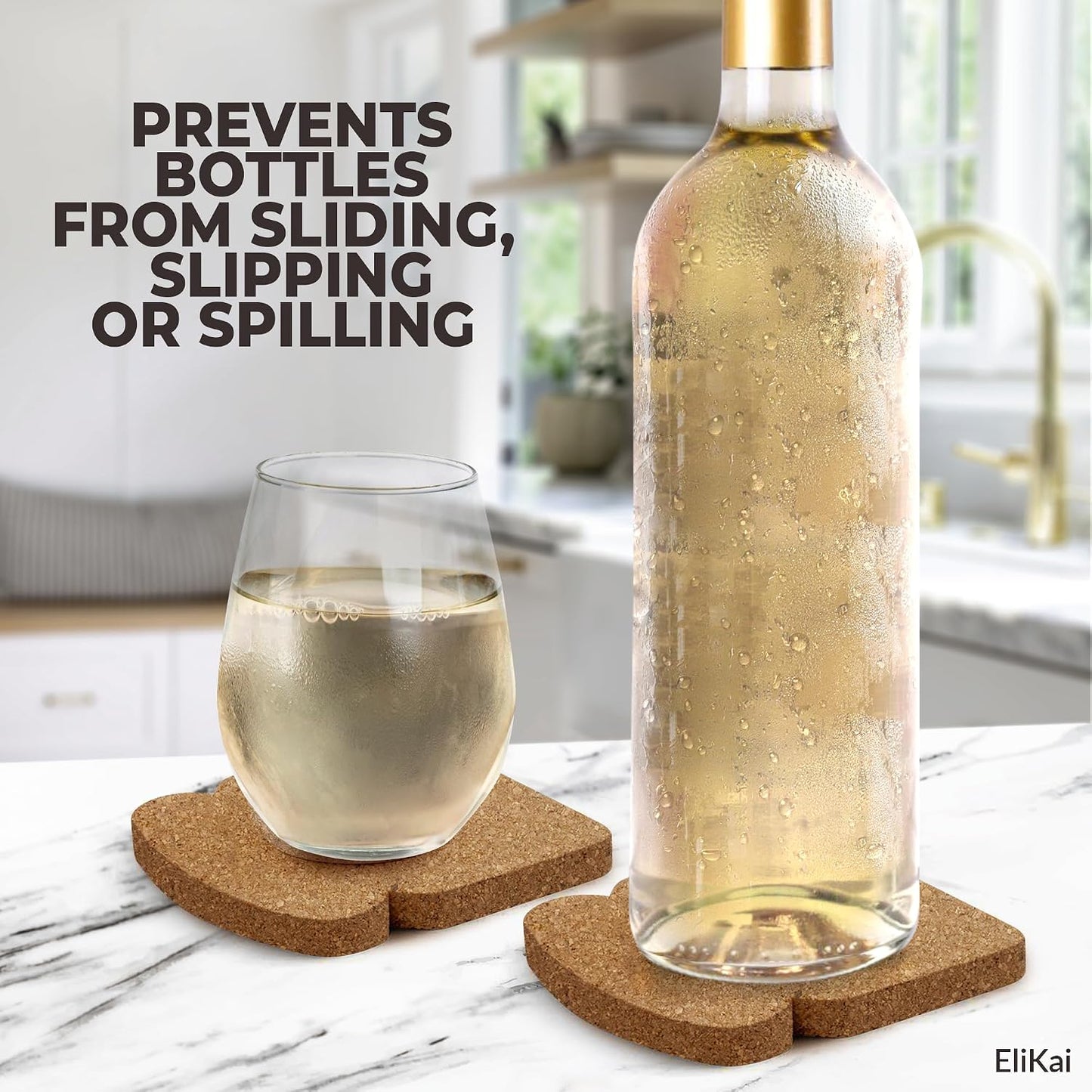 Holder / Absorbent Cork Coaster Set
