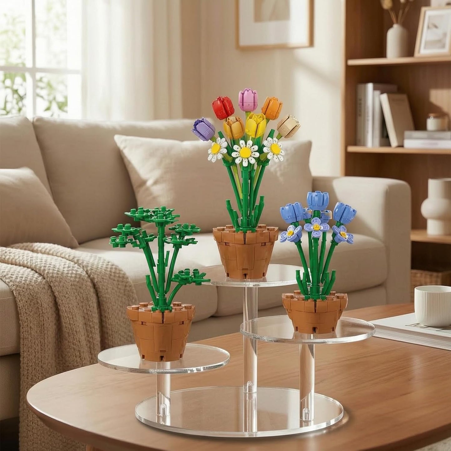 Acrylic Display Stand for LEGO Botanical Collection Sets / Clear
