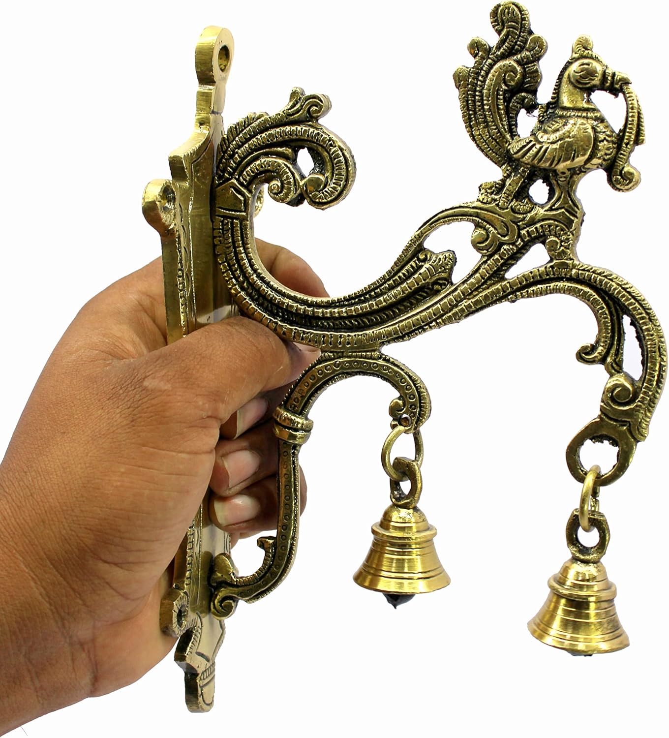 Brass Wall Bracket Wall Hanger for Hanging Diya Lamp / 8.5" Inches