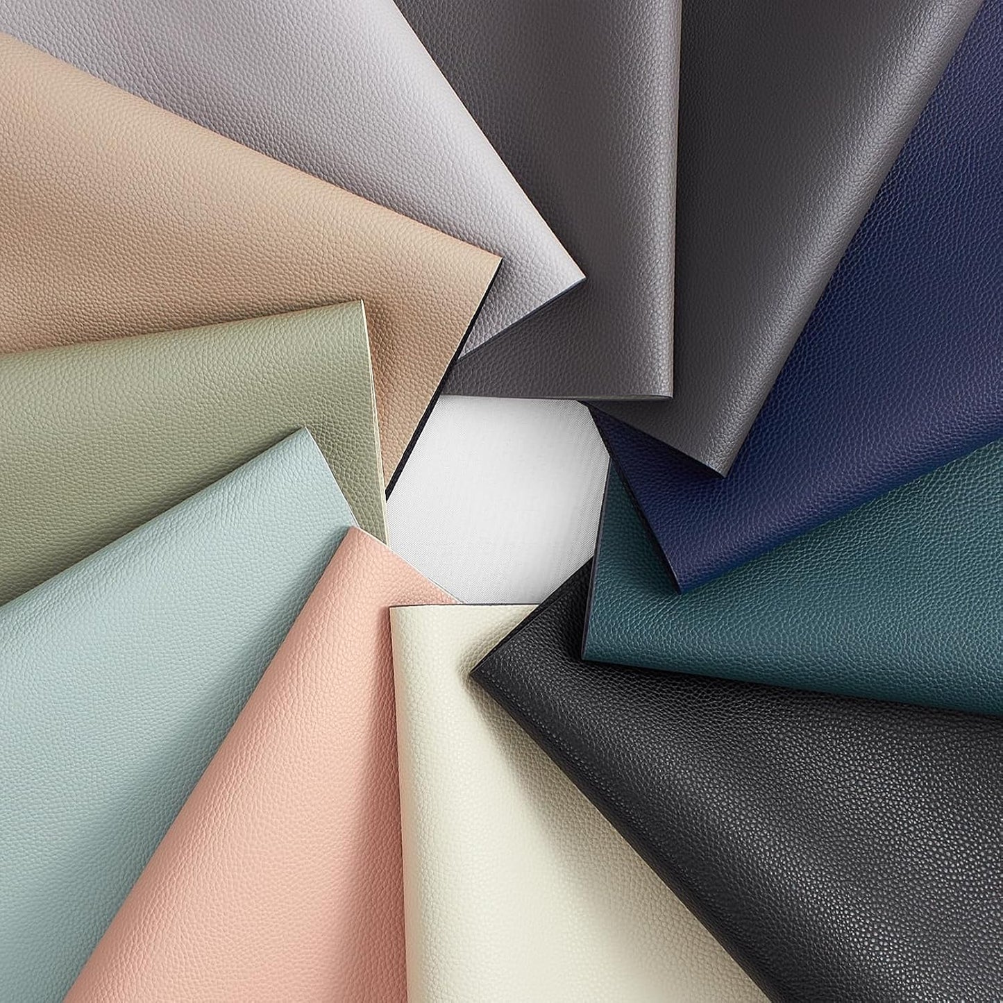 MOSAYT Vinyl Placemats Set of 8, Heat Resistant Place Mats 100% Waterproof Washable & Wipeable Faux Leather Reversible