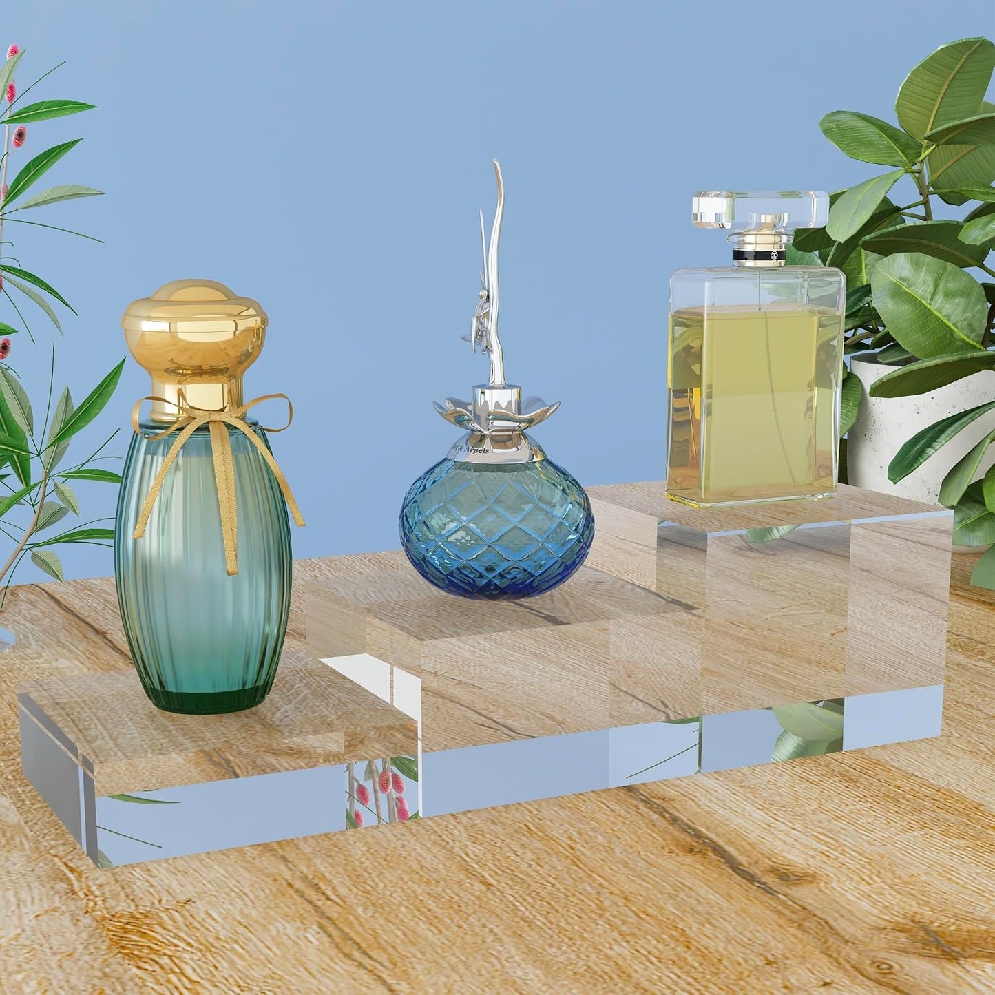 Acrylic Display Stands / 1 Set / Clear / Set of 3