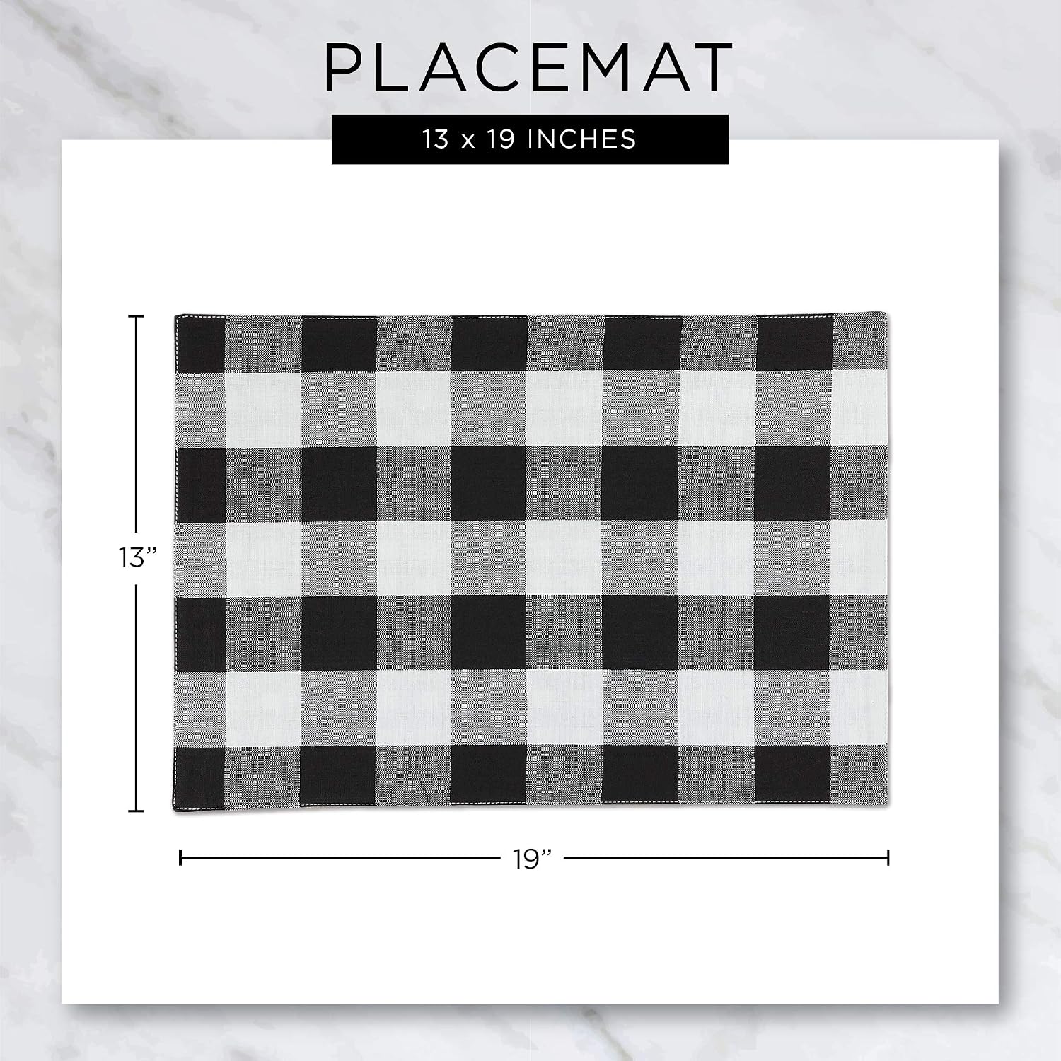DII Basic Everyday Ribbed Tabletop 100% Cotton, Placemat Set, 13x19, Flamingo, 6 Piece