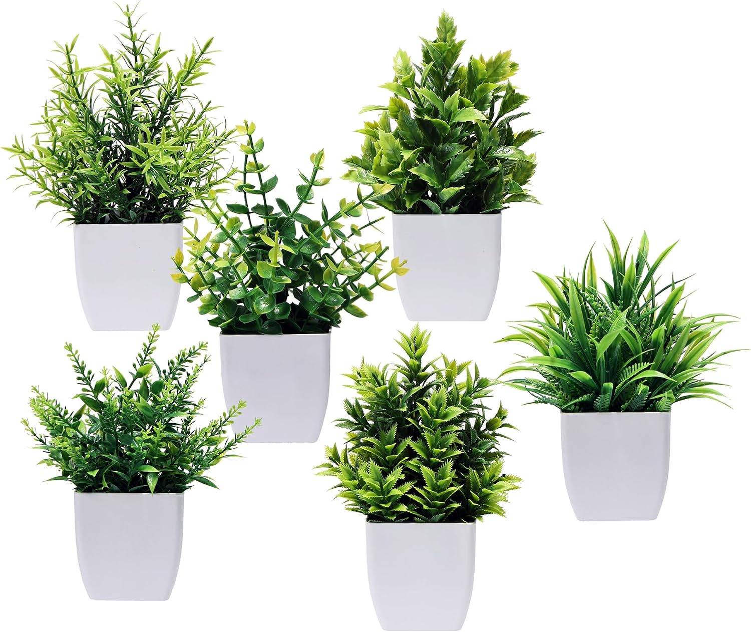 Mini Artificial Plants / Set of 6