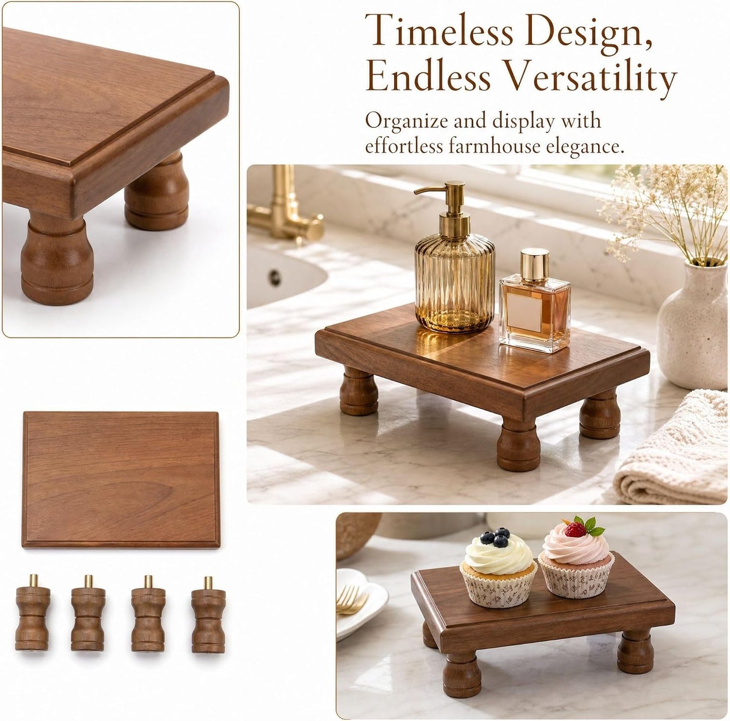 Rustic Wooden Display Stand