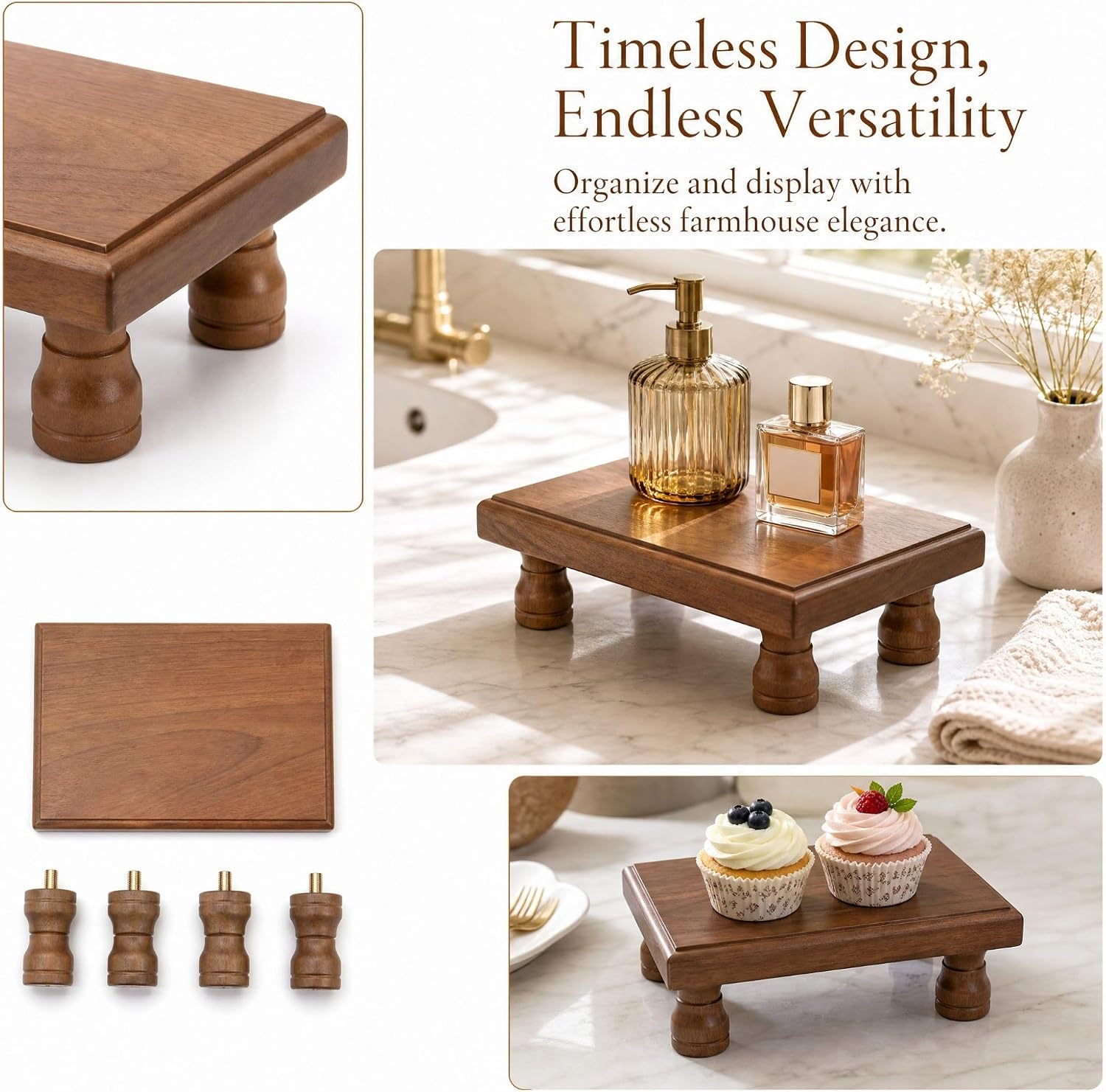 Rustic Wooden Display Stand