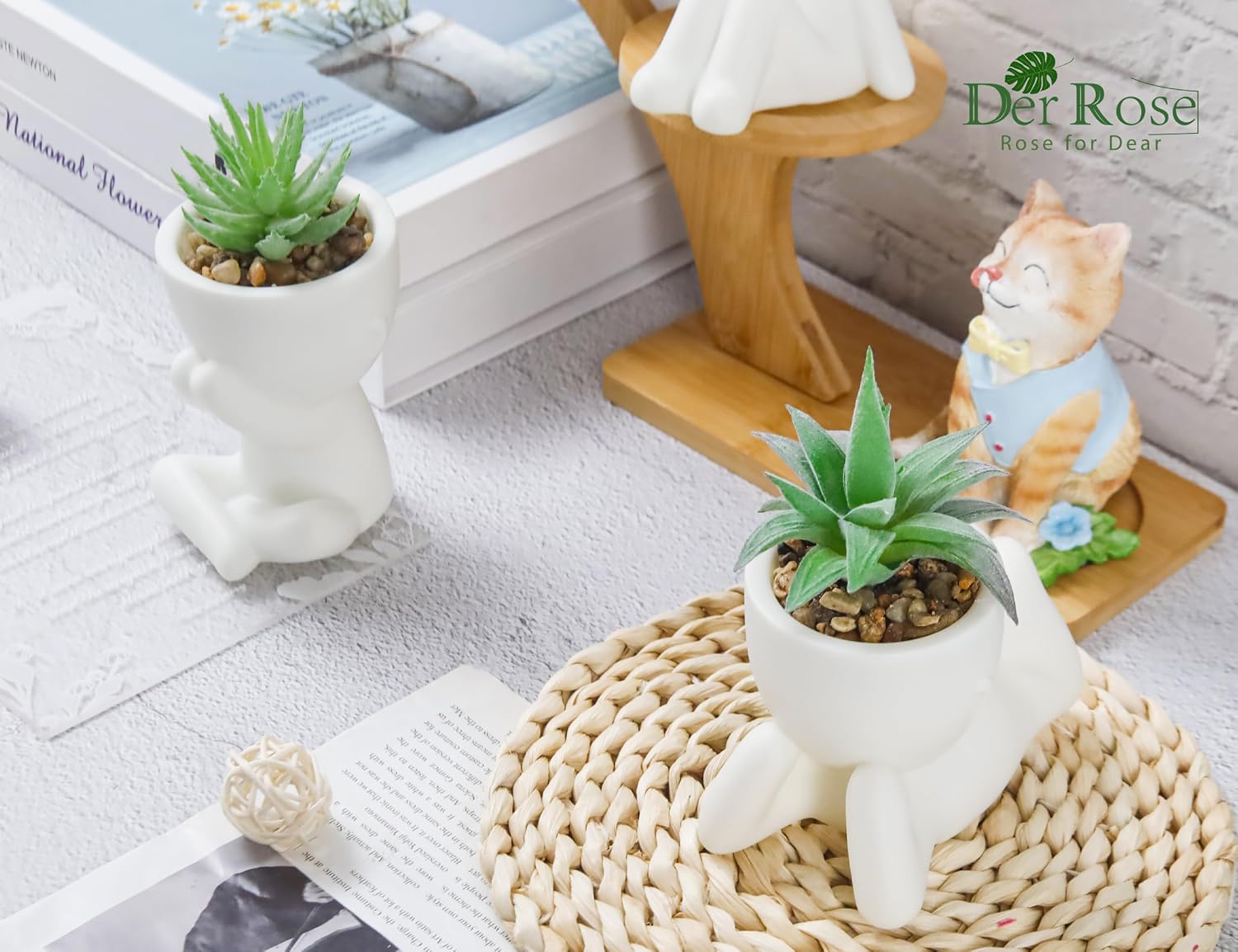 Fake Plants / White / Set of 3